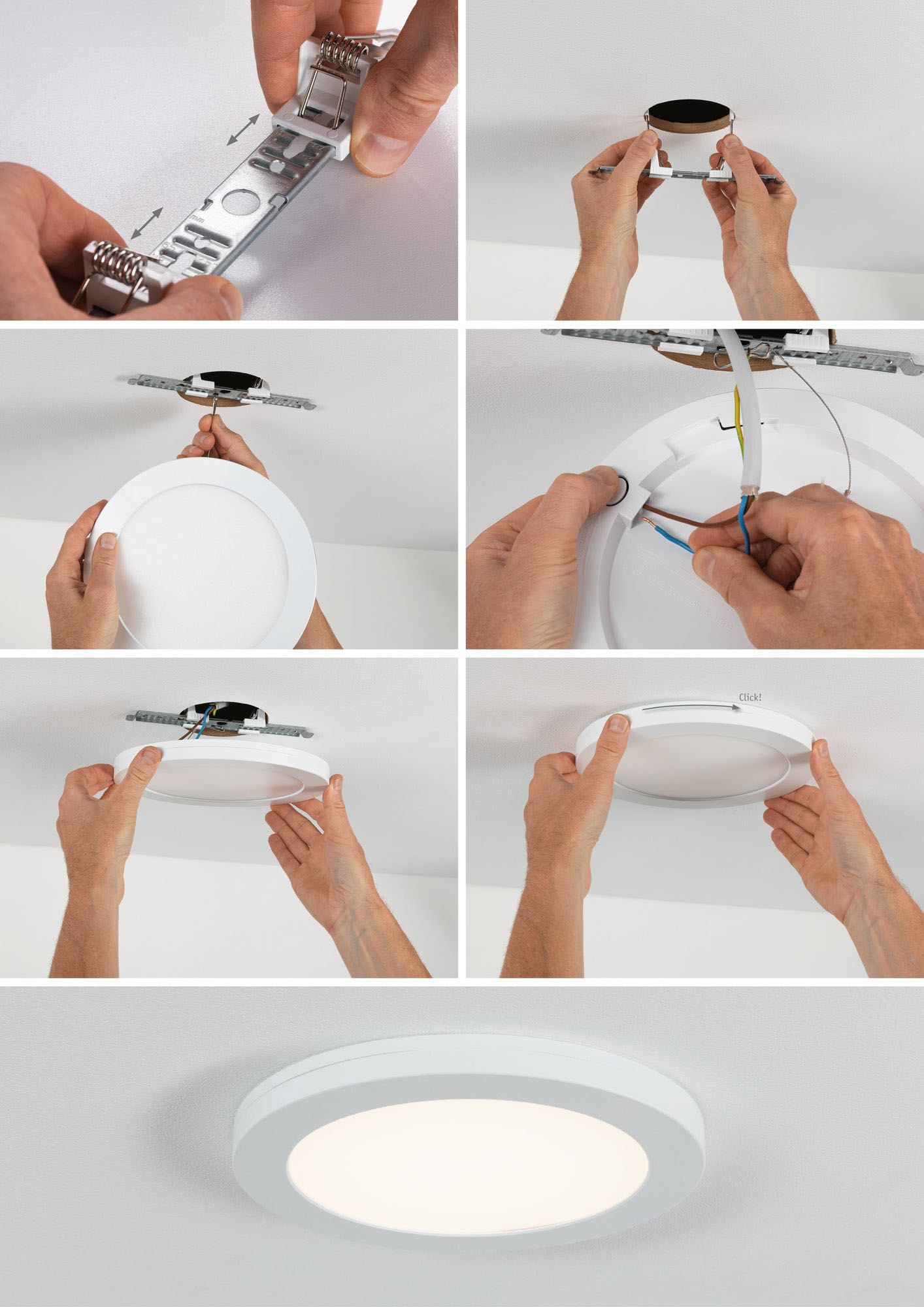 Paulmann LED Einbauleuchte »Cover-it«, Ø 33 cm, 230V Direktanschluß