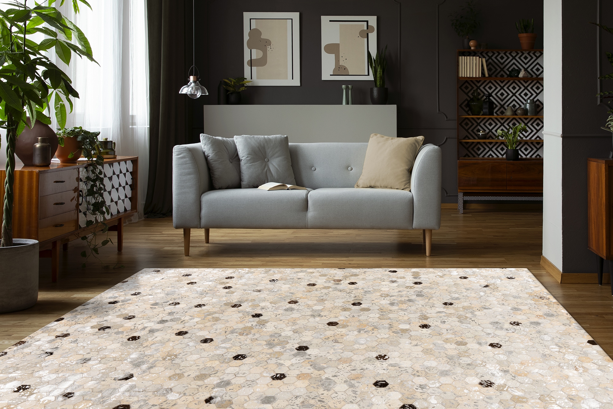 Padiro Teppich »Lavin 1025« rechteckig 8 mm Höhe Handgenähtes und hochwertig verarbeitetes Unikat