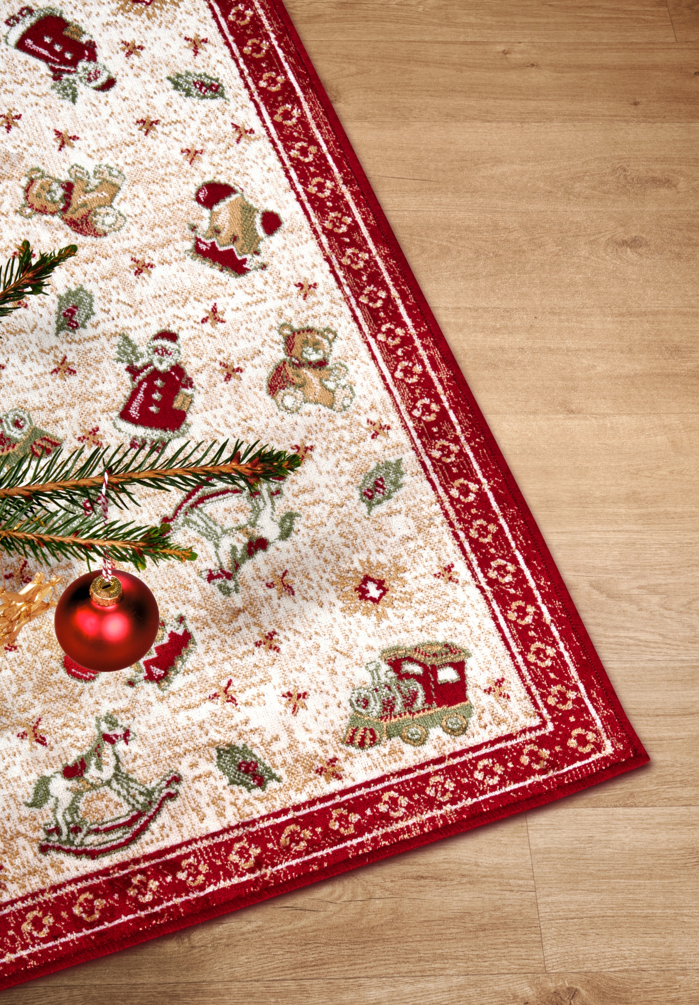 Villeroy & Boch Teppich »Nostalgic Shine Toy's Delight, eckig, rund und Läufer« rechteckig 6 mm Höhe Weihnachten, Wohnzimmer, Flur, Geschenk, Toys Delight, Dekoration