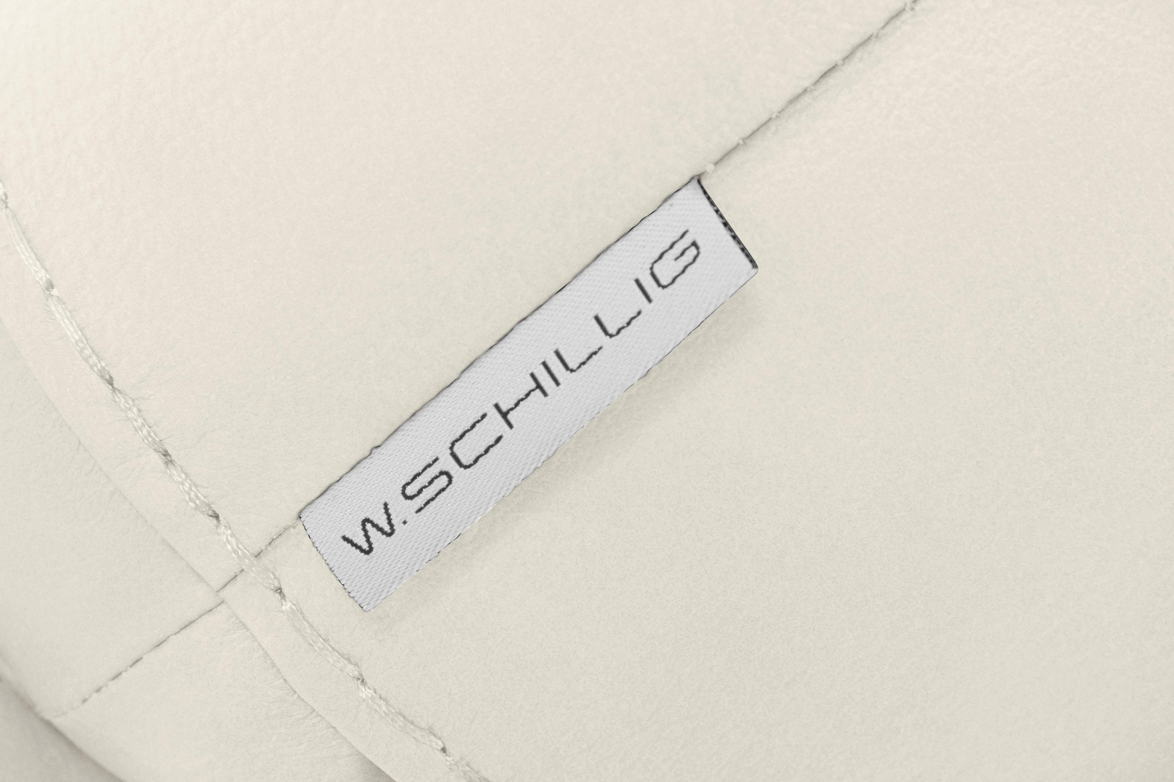 W.SCHILLIG Hocker »montanaa«, mit Metallkufen in Schwarz pulverbeschichtet, Breite 141 cm