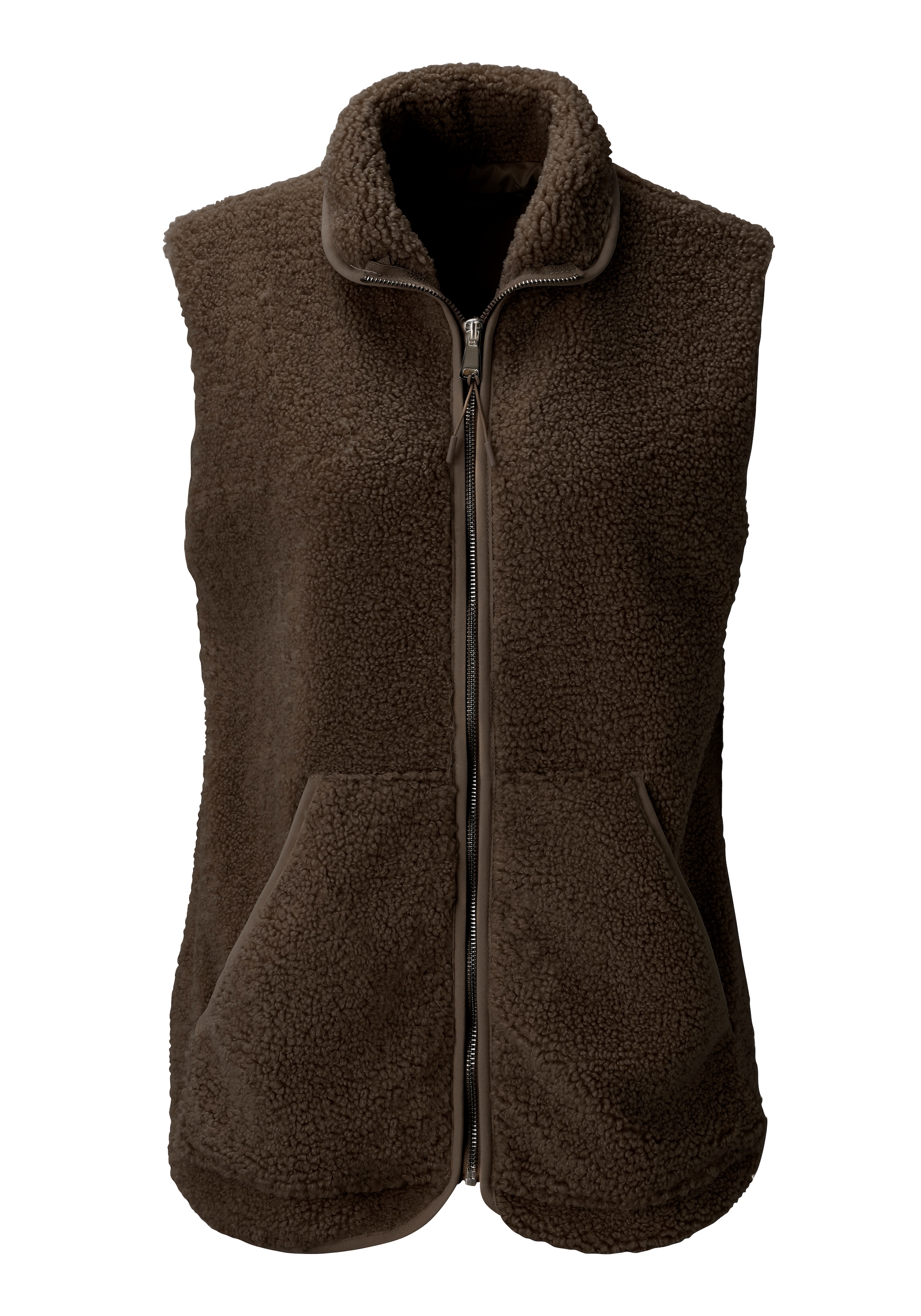 Aniston CASUAL Plüschweste mit Stehkragen - NEUE KOLLEKTION