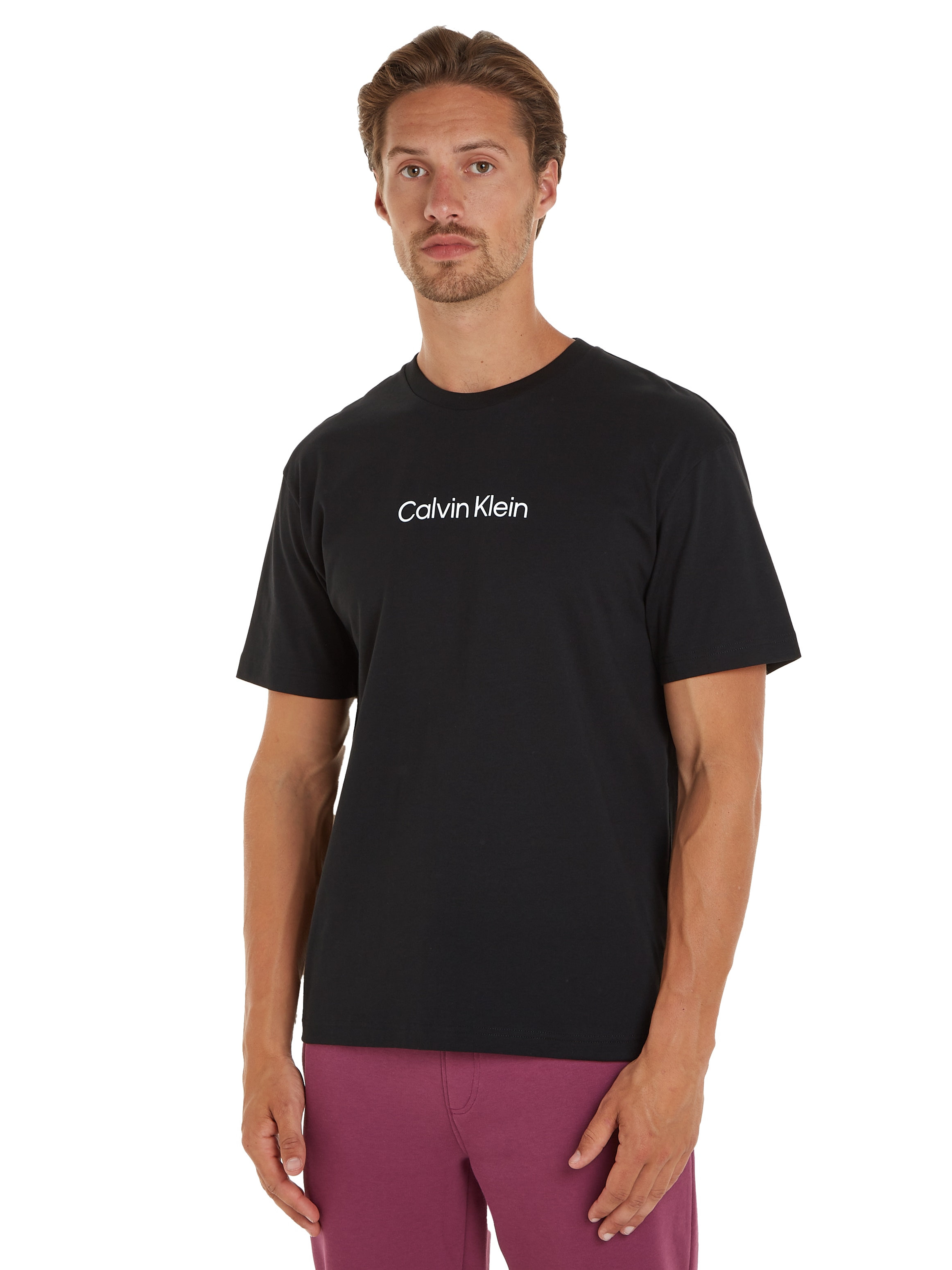 Calvin Klein T-Shirt »HERO COMFORT Markenlabel ♕ bei aufgedrucktem mit T-SHIRT«, LOGO
