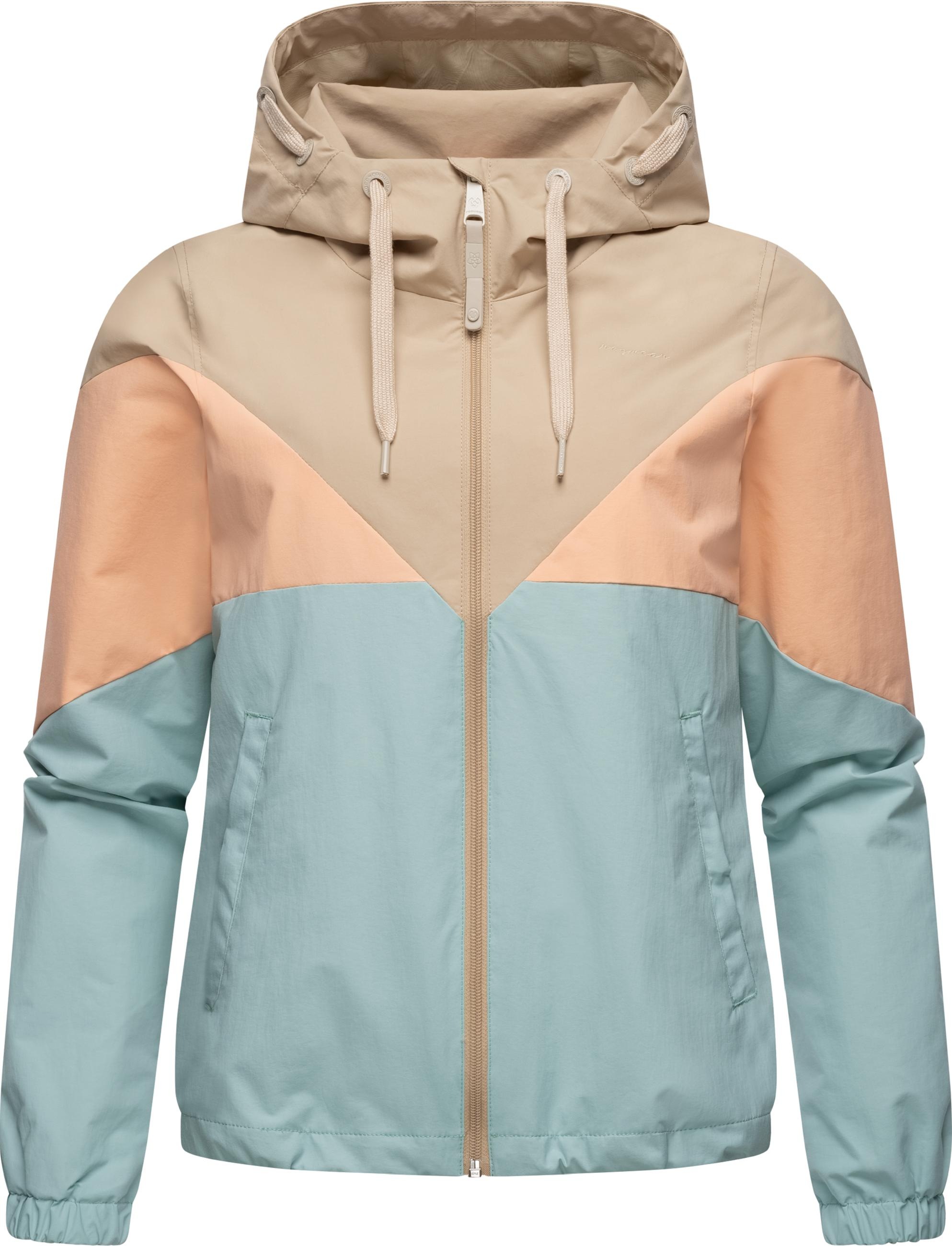 Ragwear Funktionsjacke »Übergangsjacke Rochele«, mit Kapuze, wasserdichte Damen Übergangsjacke mit großer Kapuze