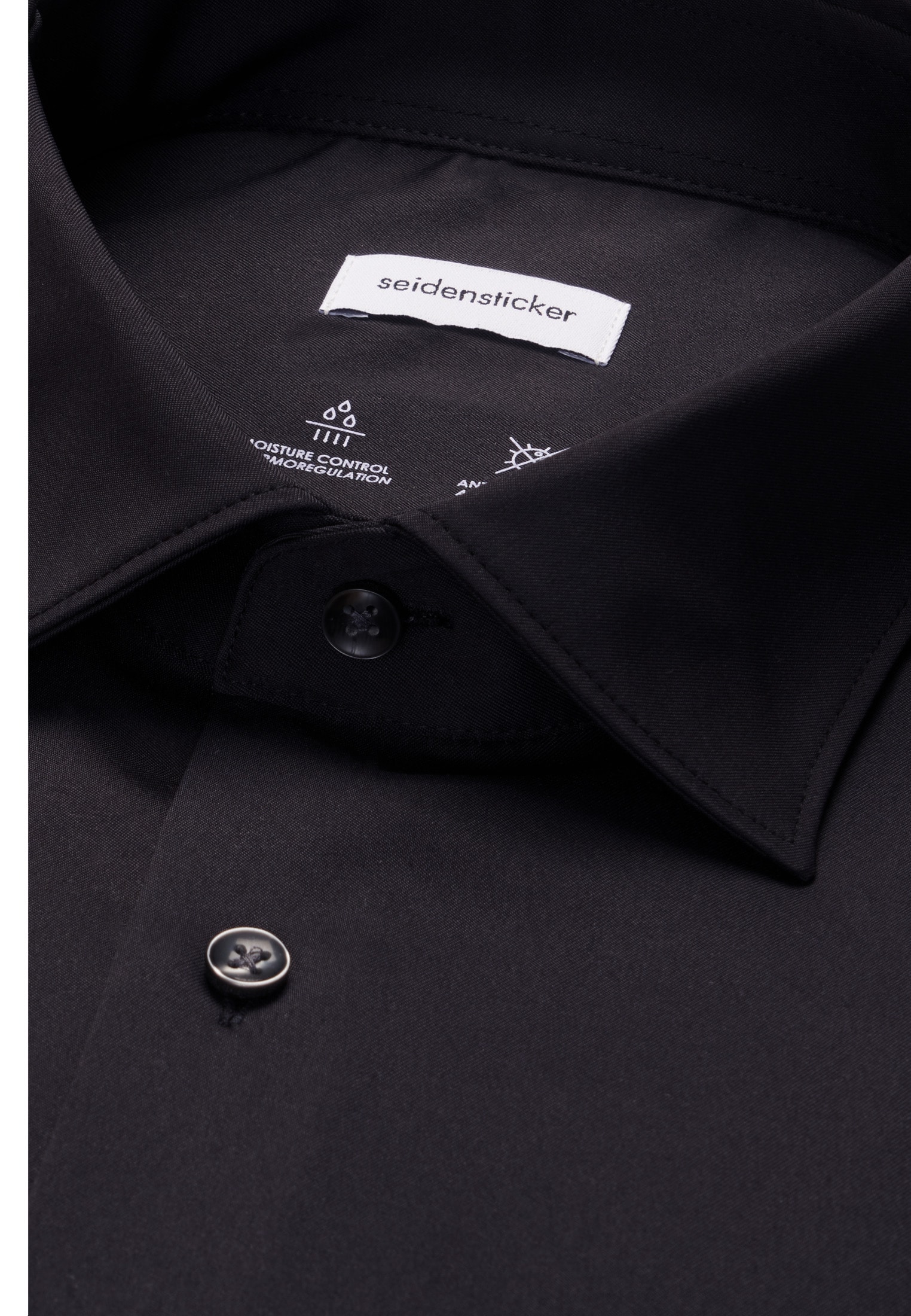 seidensticker Businesshemd »Schwarze Rose« Regular 1/1 Kentkragen Uni