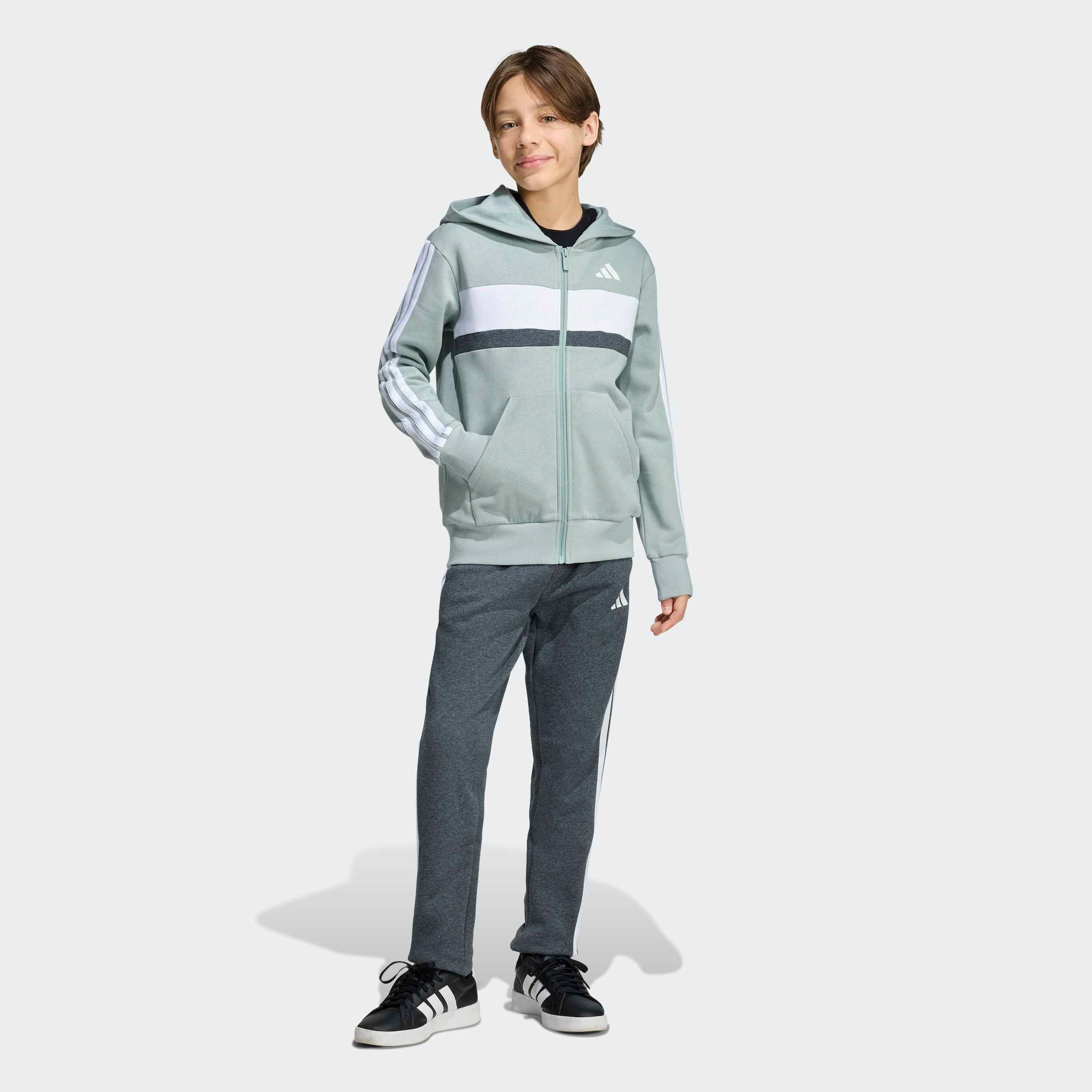 adidas Sportswear Trainingsanzug »SEASONAL ESSENTIALS TIBERIO 3-STREIFEN KIDS« 2 tlg.