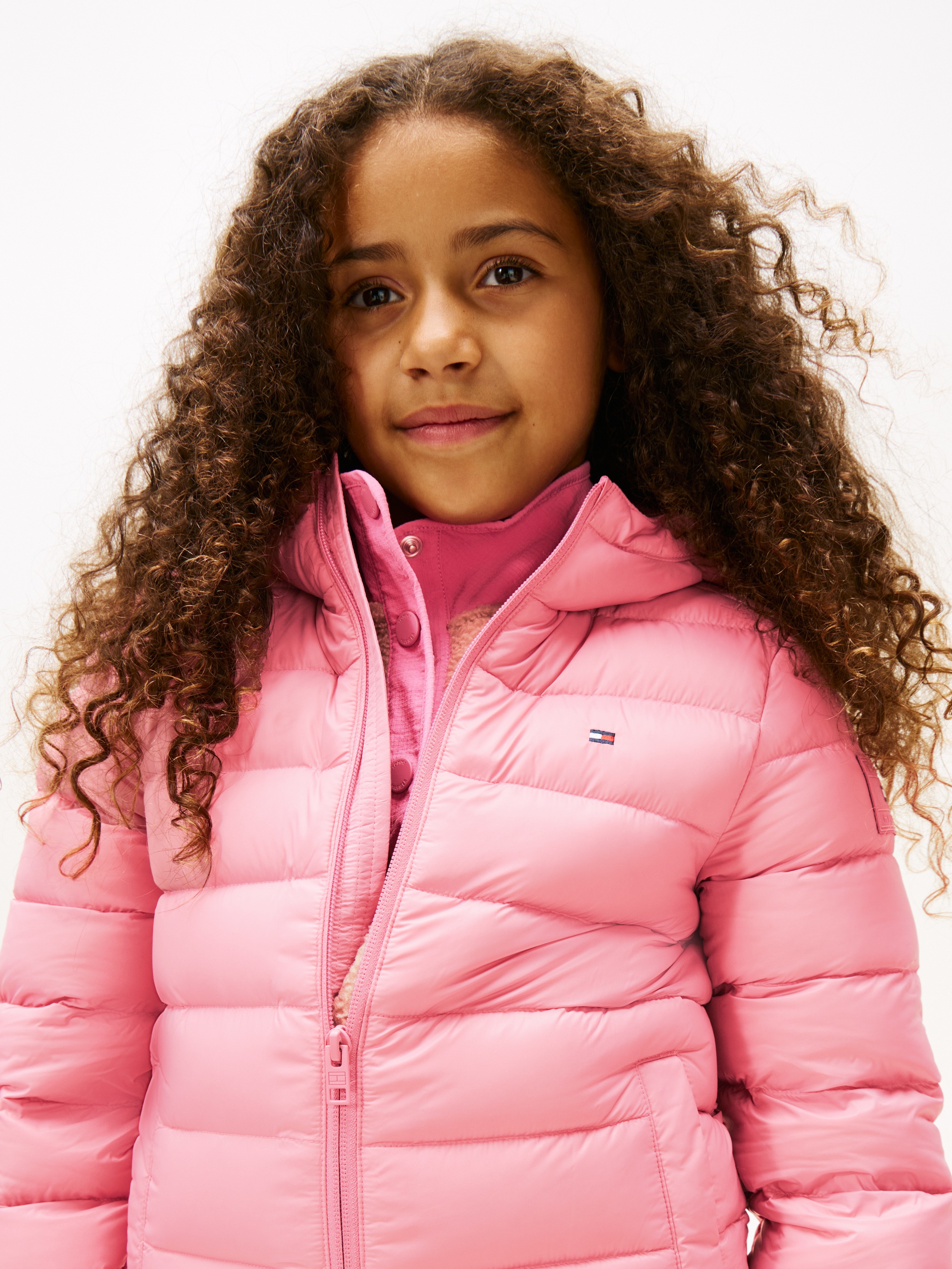 Tommy Hilfiger Steppjacke »U LIGHT DOWN HOODED JACKET«, mit Kapuze, Kinder bis 16 Jahre