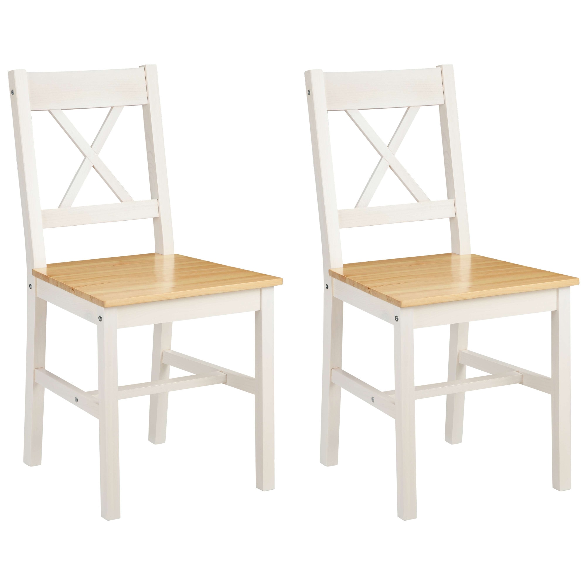 OTTO home Esszimmerstuhl »Willow« (Set) 2 Stk.aus massivem Kiefernholz, lackiert, pflegeleicht, bis 130 kg belastbar
