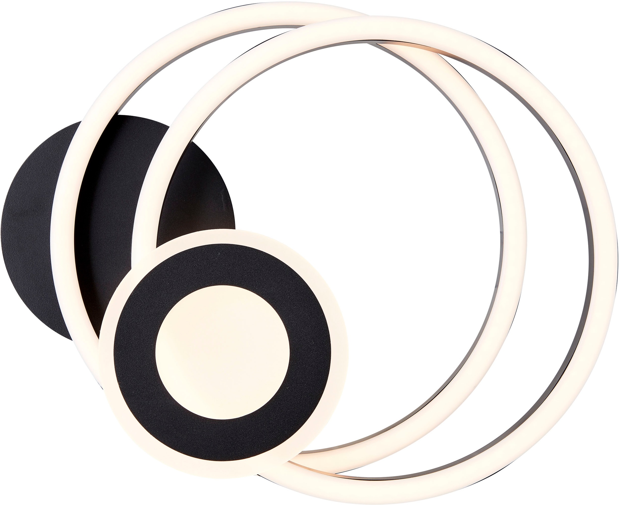 Brilliant LED Deckenleuchte »Avanza« LED-Modul Warmweiß LED-Profilleuchte, 30 x 52 cm, 2900 lm, 3000 K, schwenkbar, schwarz