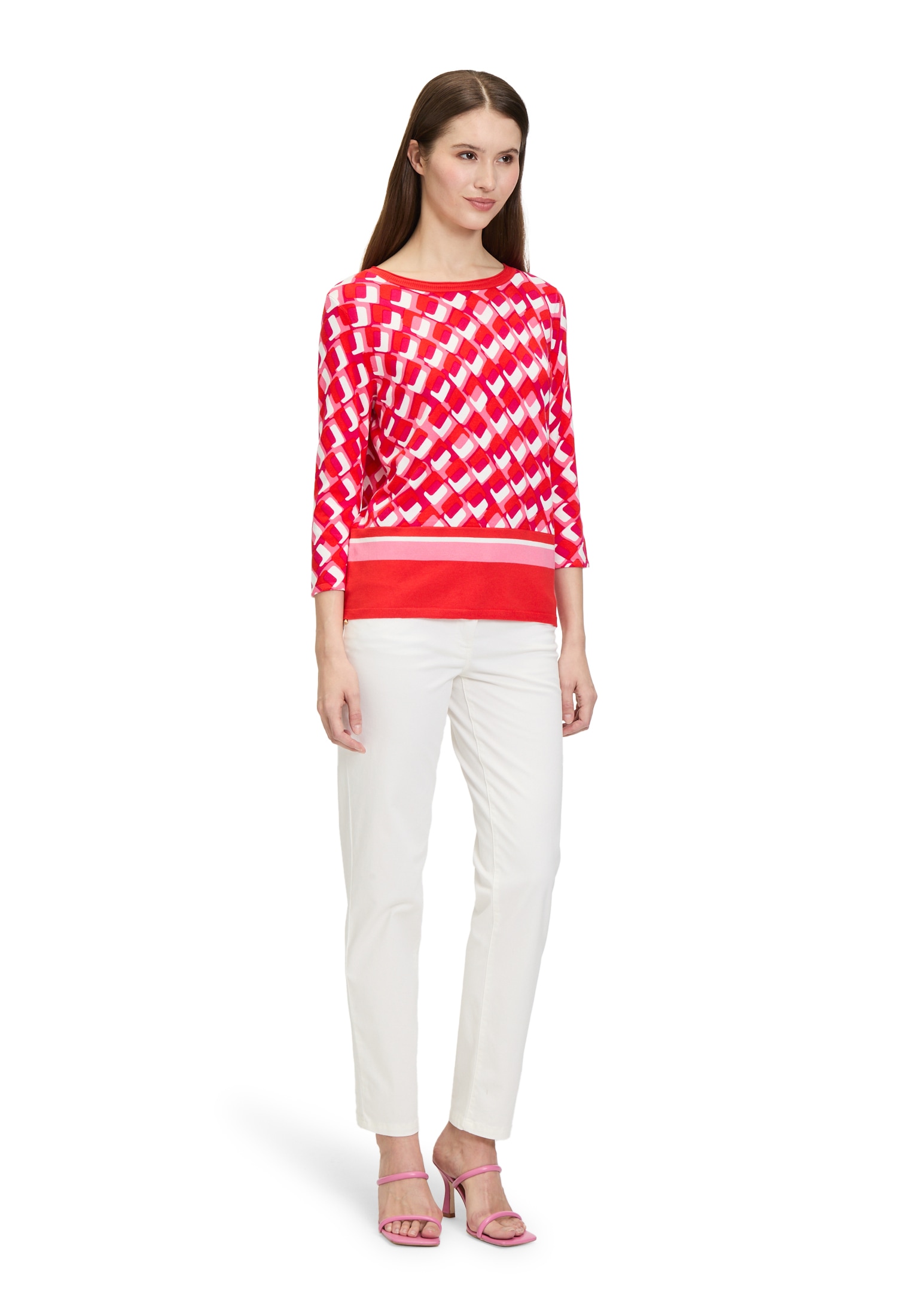 Betty Barclay Rundhalspullover »Basic-Strickpullover mit Print«