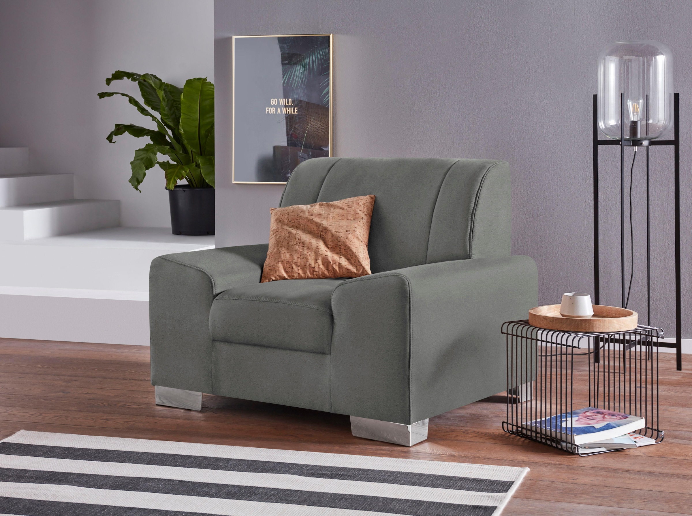 DOMO collection Sessel »Anzio«, wahlweise mit Federkern
