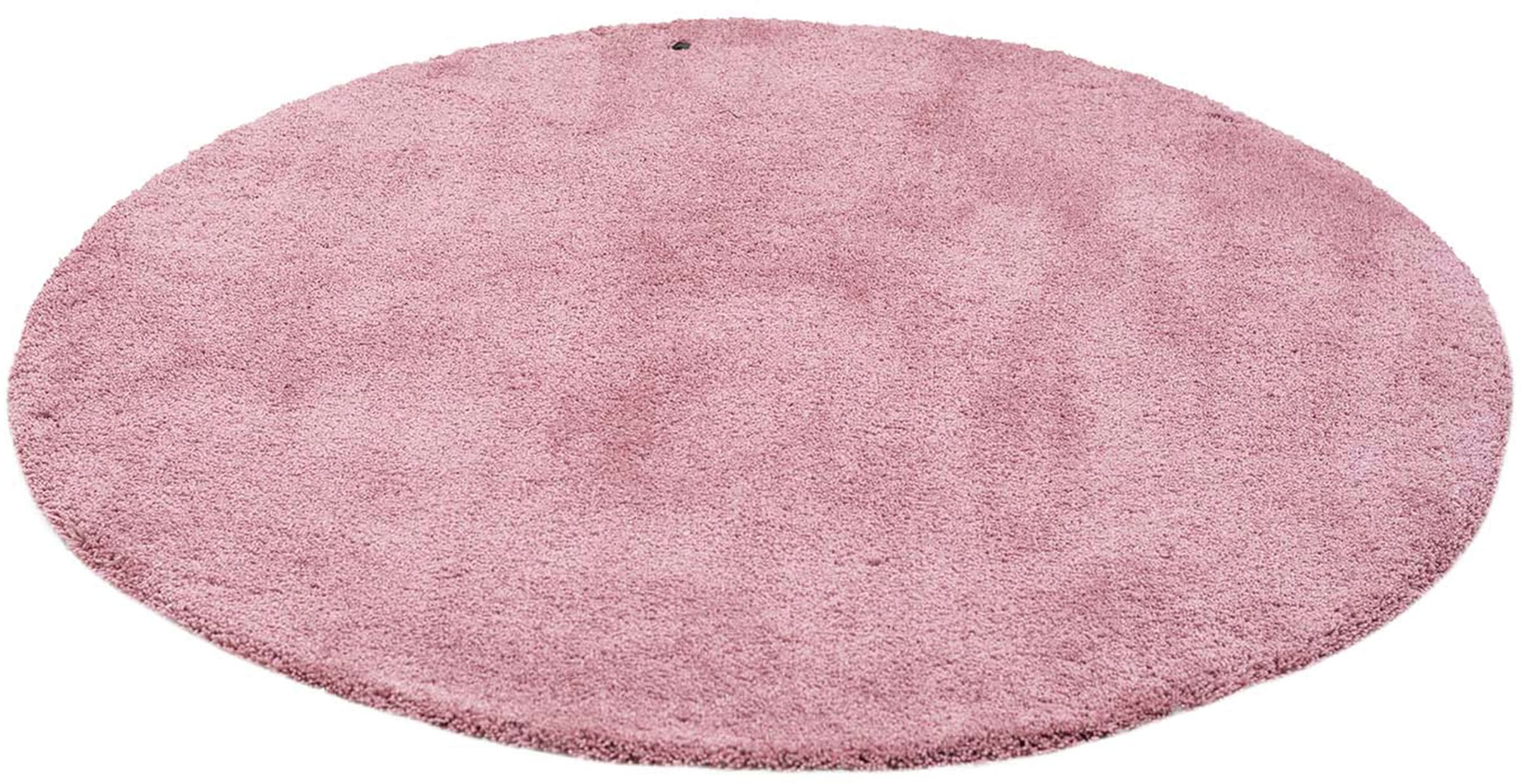 TOM TAILOR HOME Hochflor-Teppich »Shaggy Teppich Cozy«, rund, 25 mm Höhe, Uni Farben, auch in Pastell Farben, weich & kuschelig