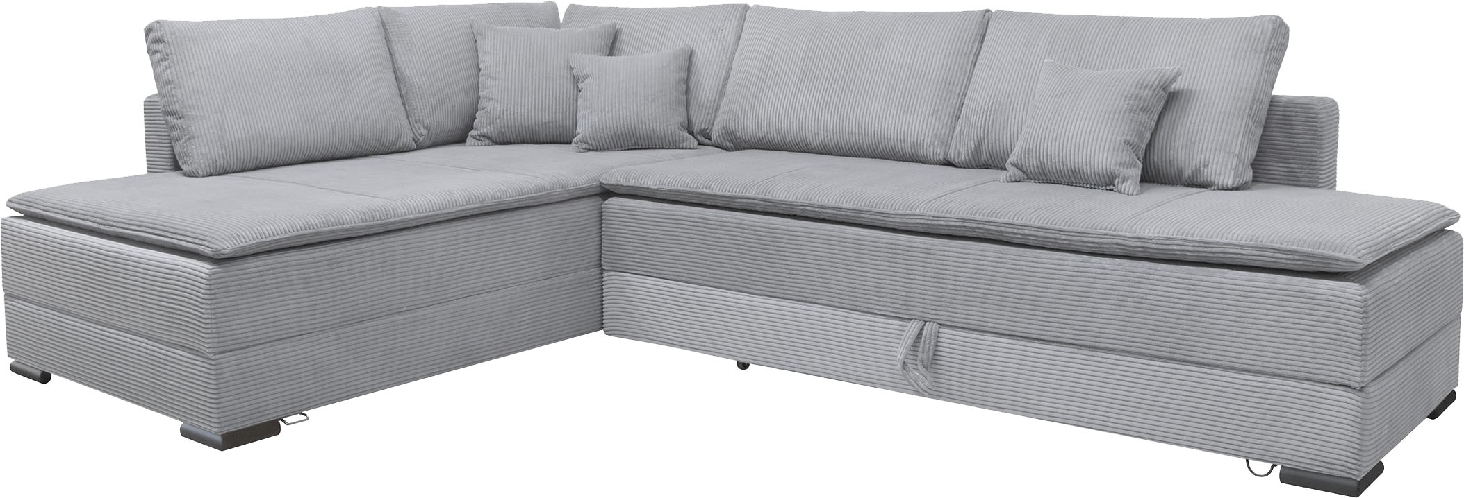INOSIGN Ecksofa, inklusive Bettfunktion und Bettkasten