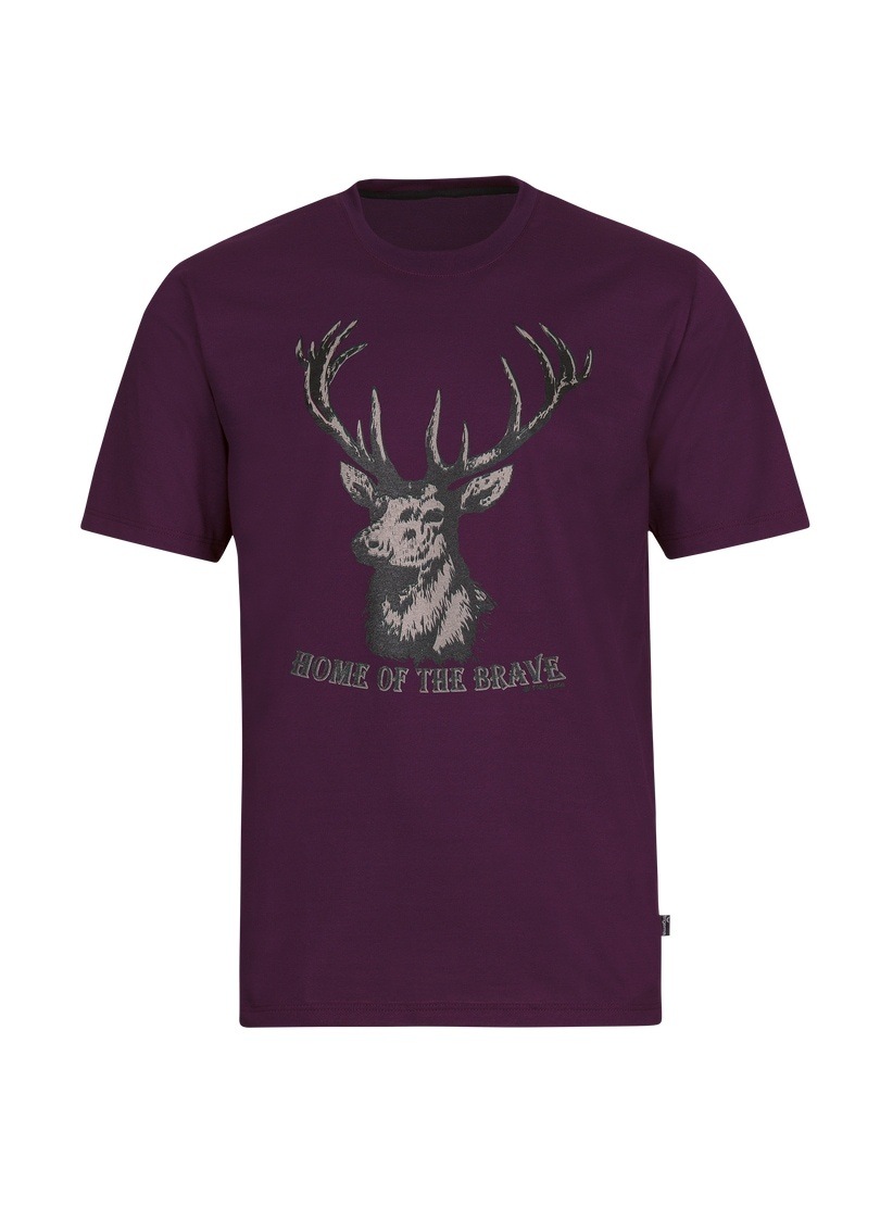 Trigema T-Shirt »TRIGEMA T-Shirt mit Hirschmotiv«, (1 tlg.)