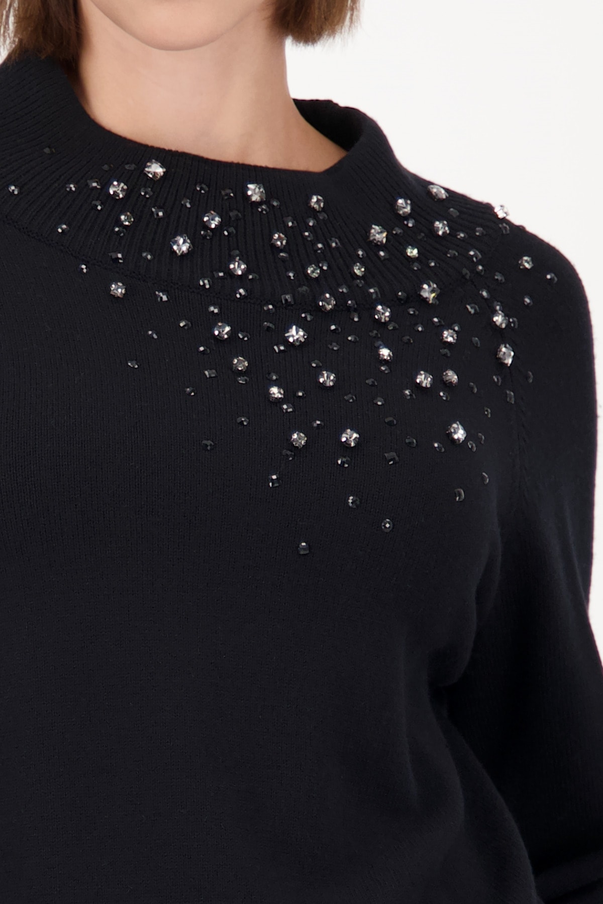 Monari Strickpullover »Pullover Schmucksteine«