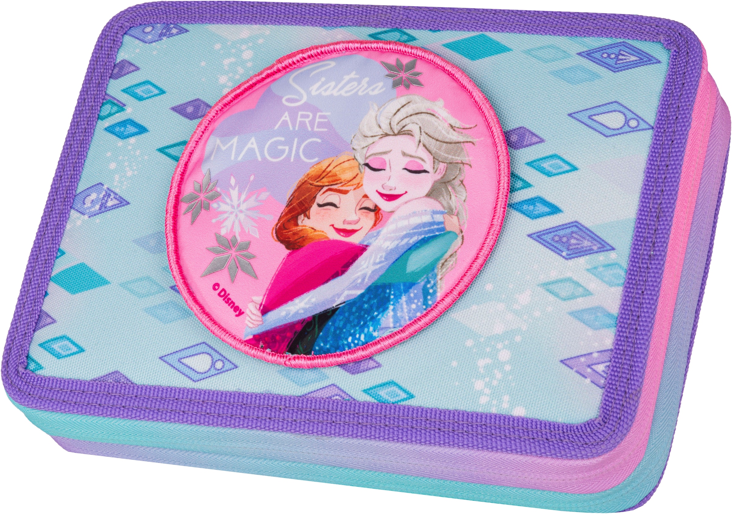 Federmäppchen »Etui XL, Disney, Frozen, mit 2 Reißverschlüssen«, befüllt