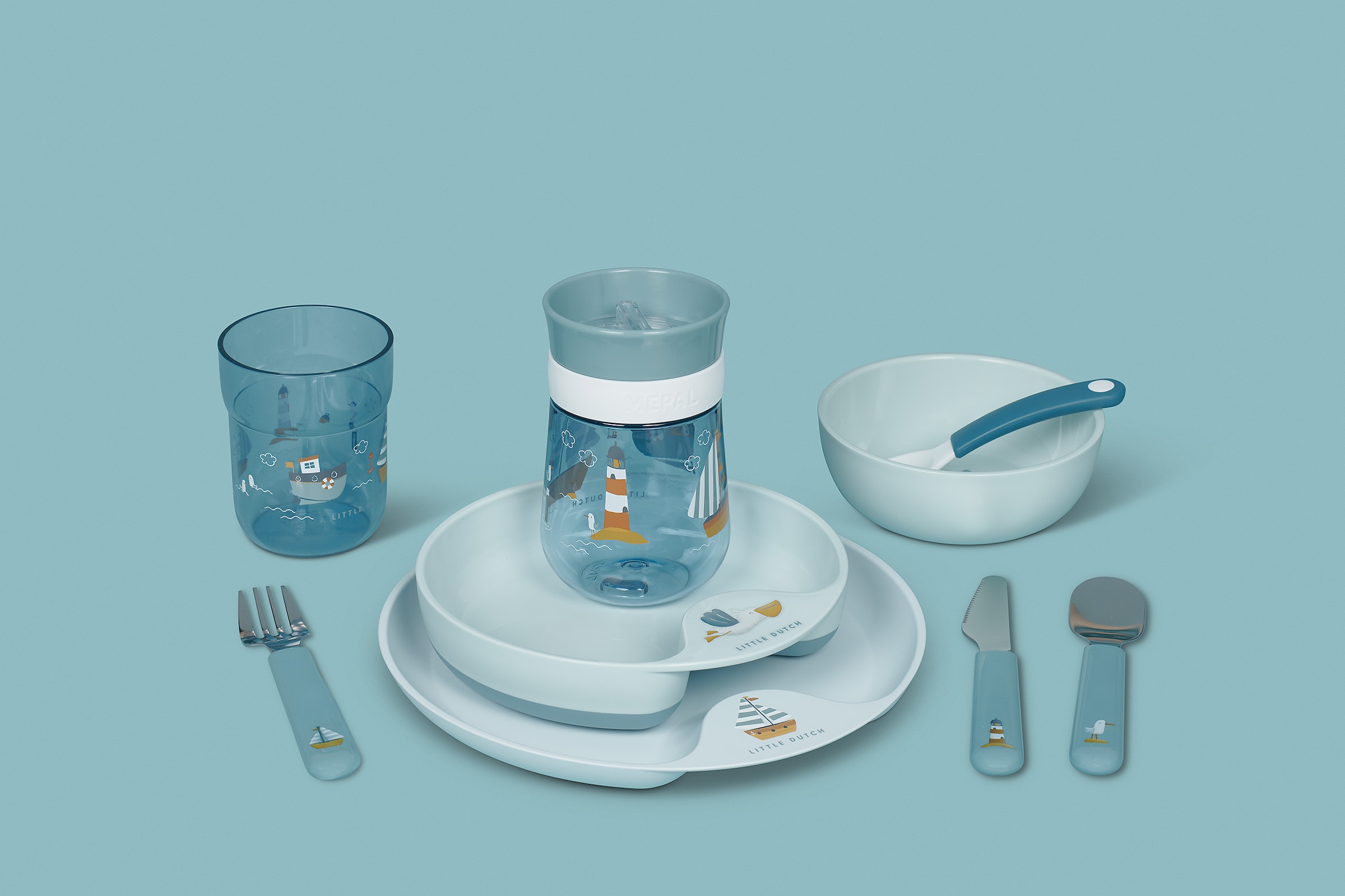 Mepal Kinderschale »Kinderschale mit Fütterlöffel Mio 3er Set«