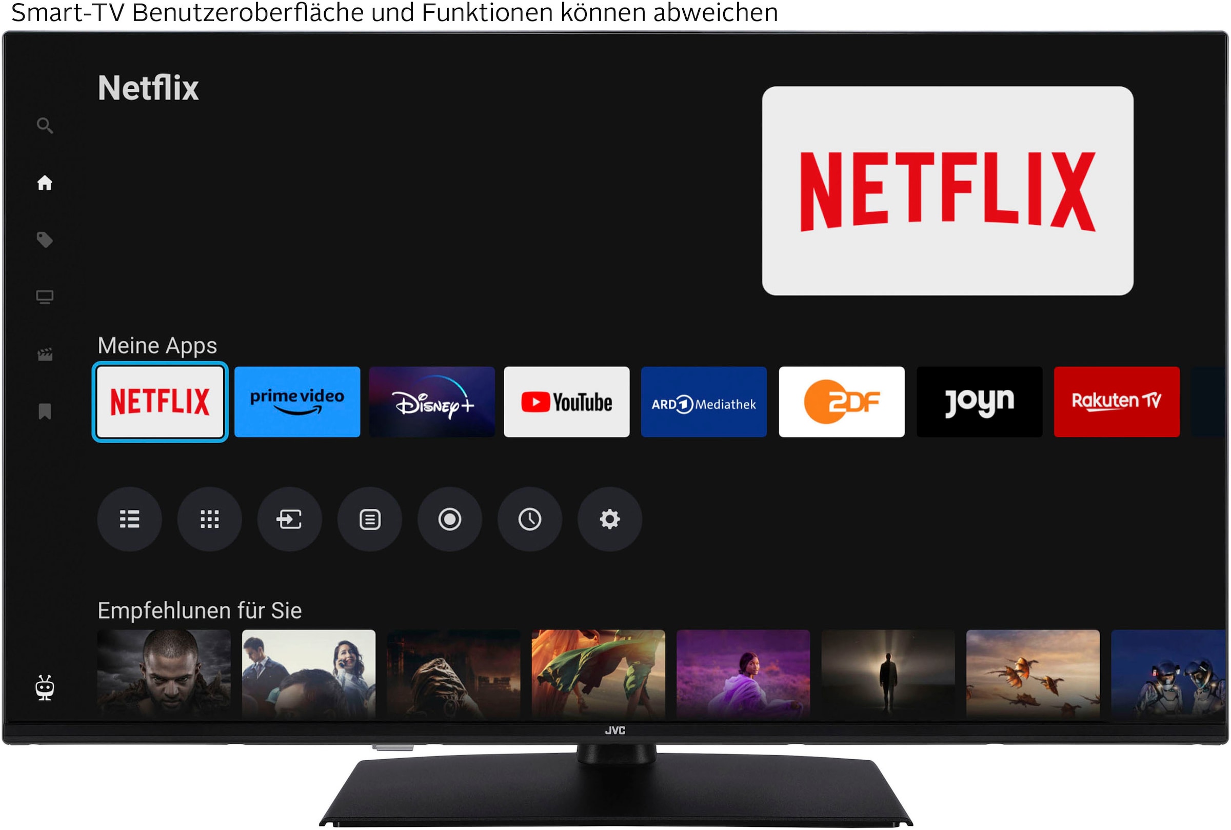 JVC QLED-Fernseher »LT-43VUQ3455«, 4K Ultra HD, Smart-TV