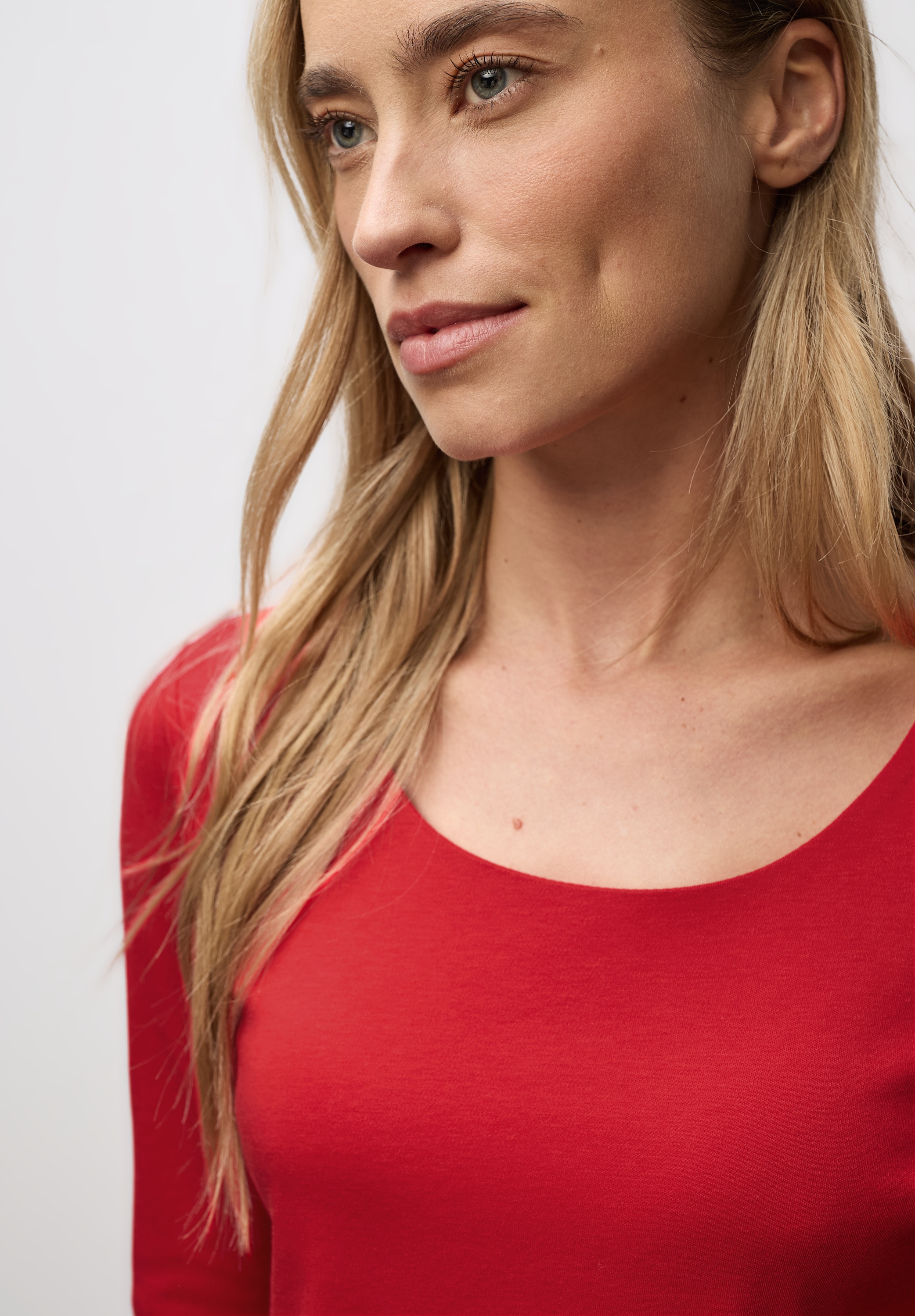 STREET ONE 3/4-Arm-Shirt »Style Pania« im Basic-Style, mit Rundhals