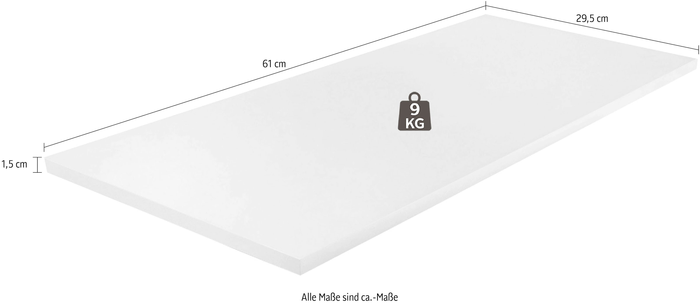 Procontour Einlegeboden »CLARA TOPSELLER!«, (2 St., OTTOs Choice), 1,5 cm Dicke