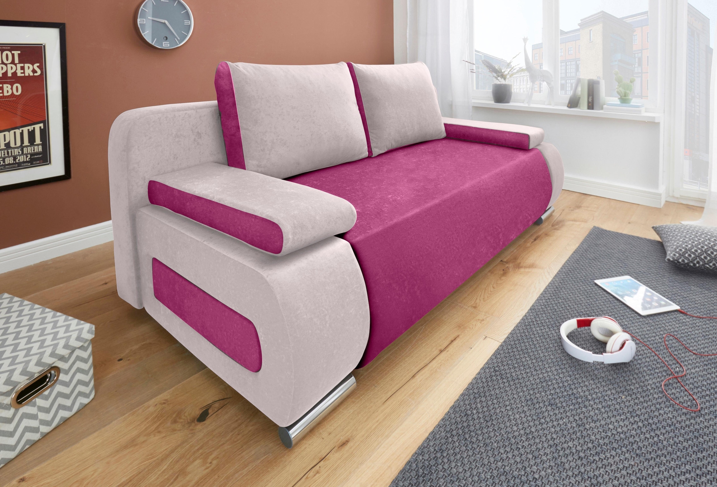 COLLECTION AB Schlafsofa Moritz, mit Bettfunktion und Bettkasten