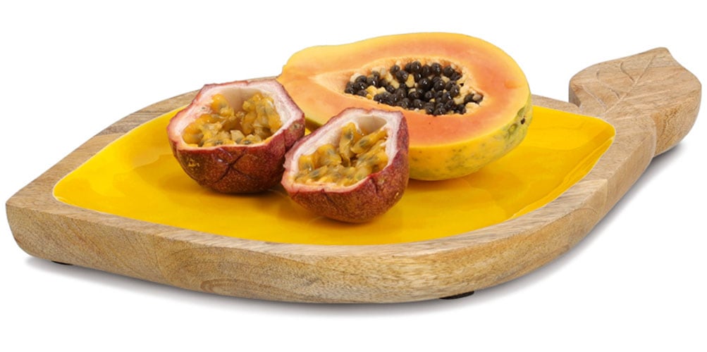 Zeller Present Servierschale »Obstschale "Lemon", Mangoholz« aus Massivholz hochwertiges natürliches Material
