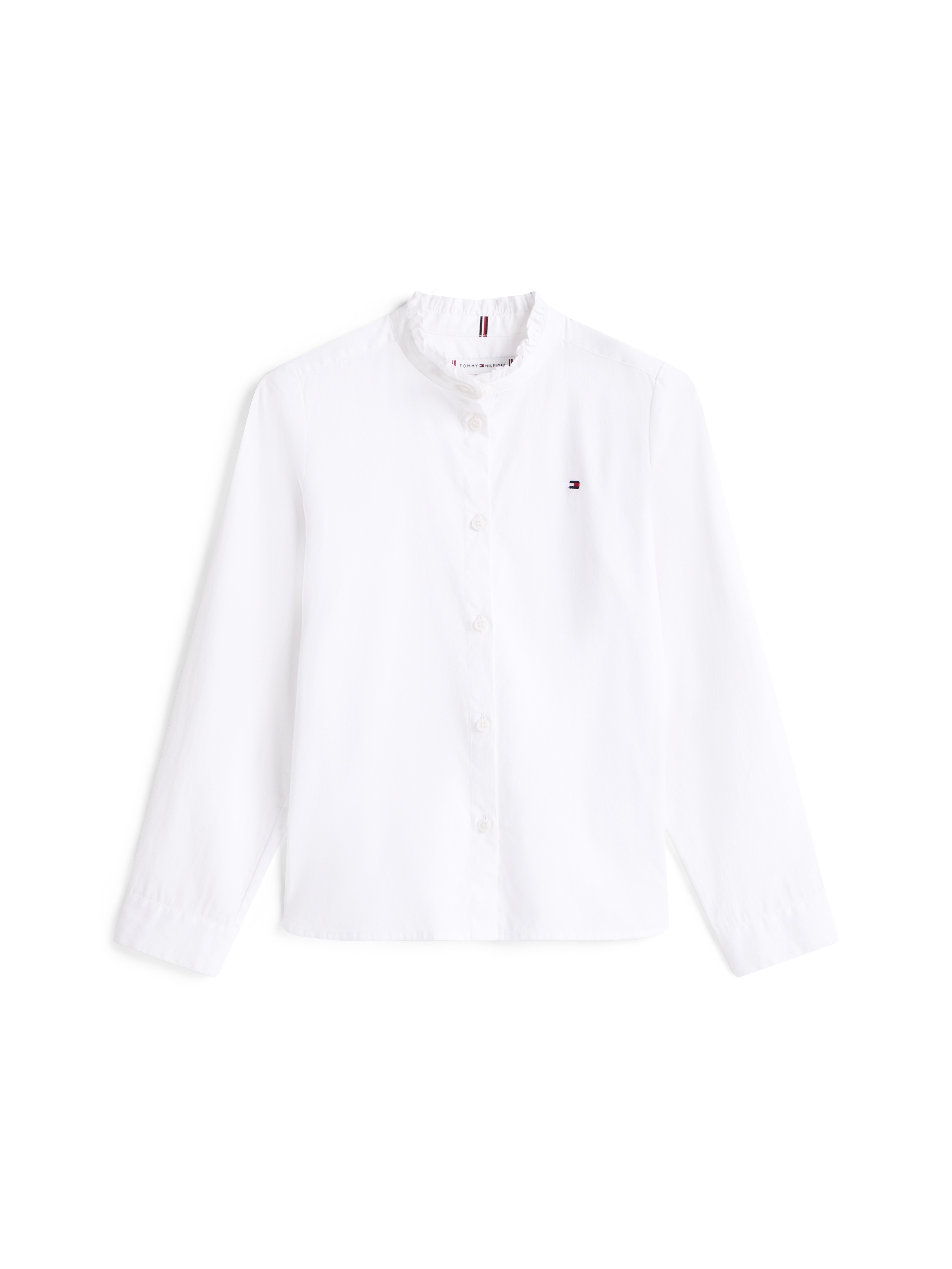 Tommy Hilfiger Langarmbluse »RUFFLE COLLAR BLOUSE LS«, Kinder bis 16 Jahre