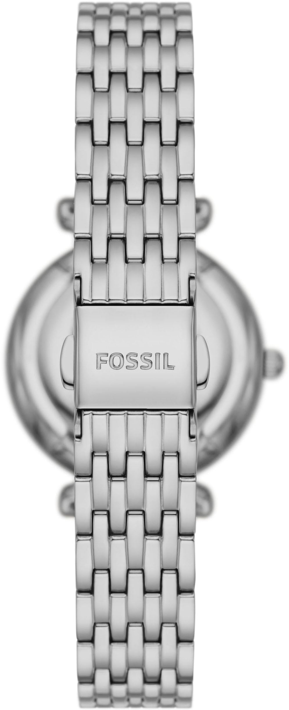 Fossil Quarzuhr »CARLIE MINI«, (Set, 2 tlg., mit Armband), Armbanduhr, Damenuhr, ideal auch als Geschenk, Edelstahlarmband
