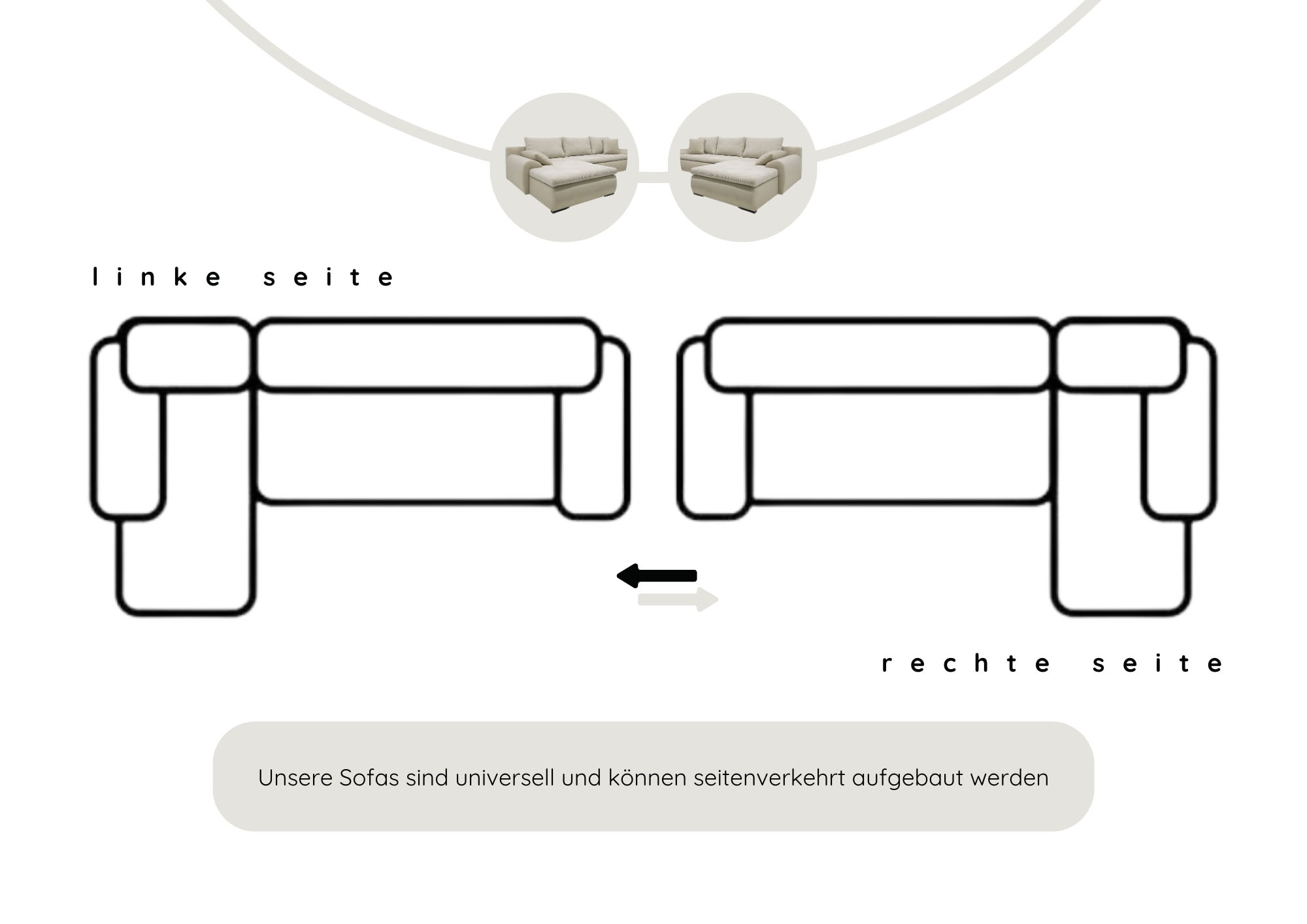 Home affaire Ecksofa Win L-Form, wahlweise mit Bettfunktion und Bettkasten