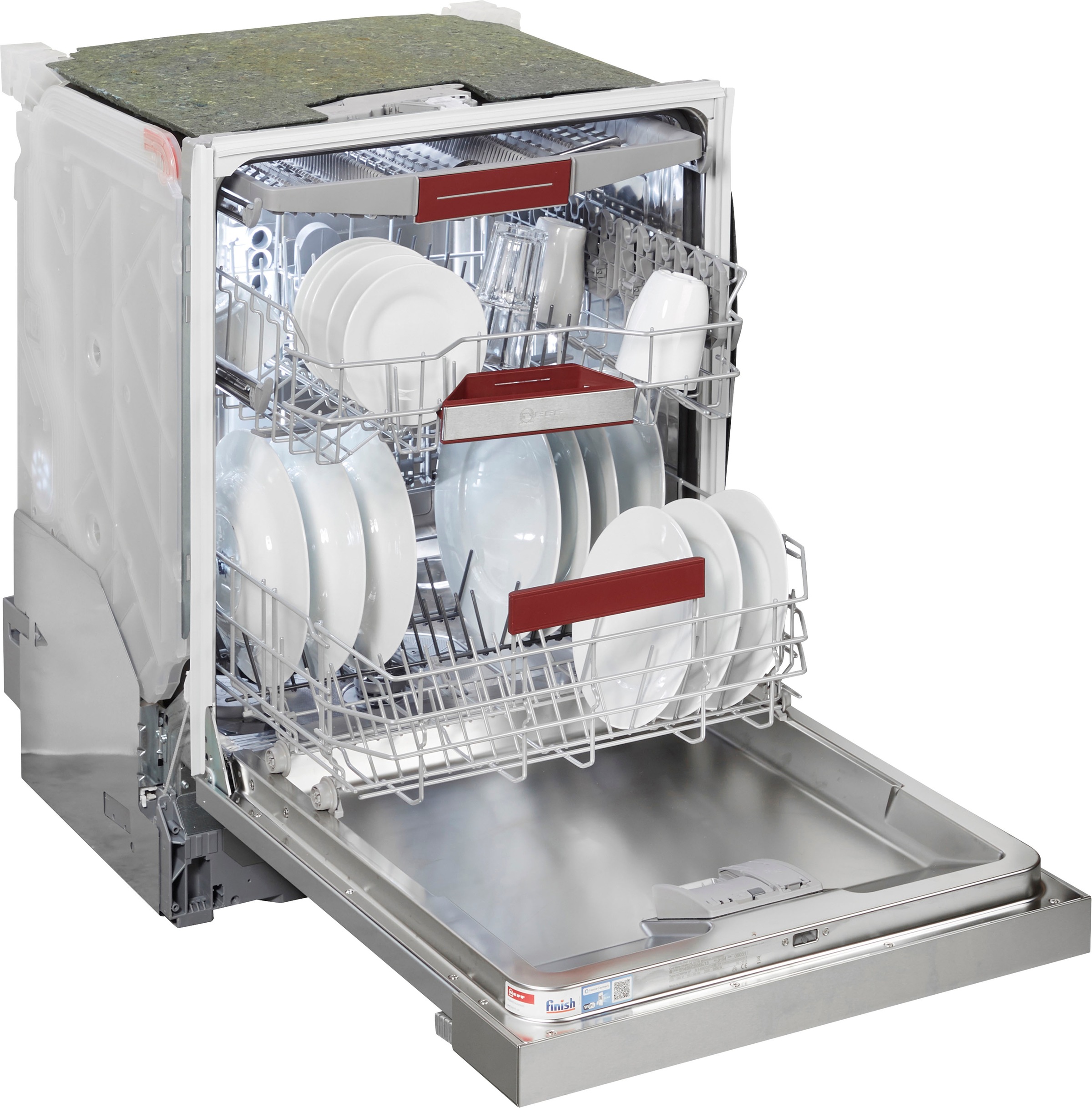 NEFF teilintegrierbarer Geschirrspüler N 50 »S145ECS05E«, 13 Maßgedecke, Besteckschublade für einfaches Beladen