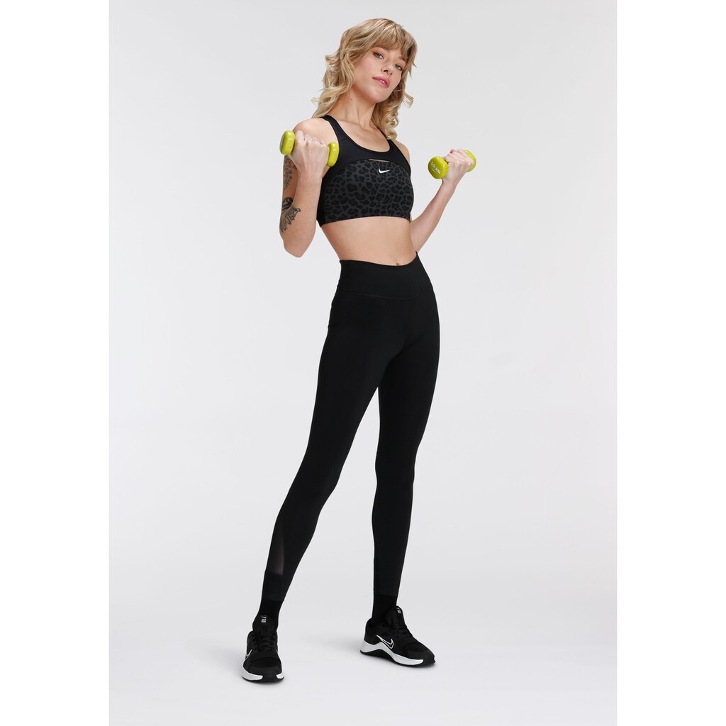 Nike Trainingstights »ONE WOMEN'S MID-RISE / MESH-PANELED LEGGINGS«