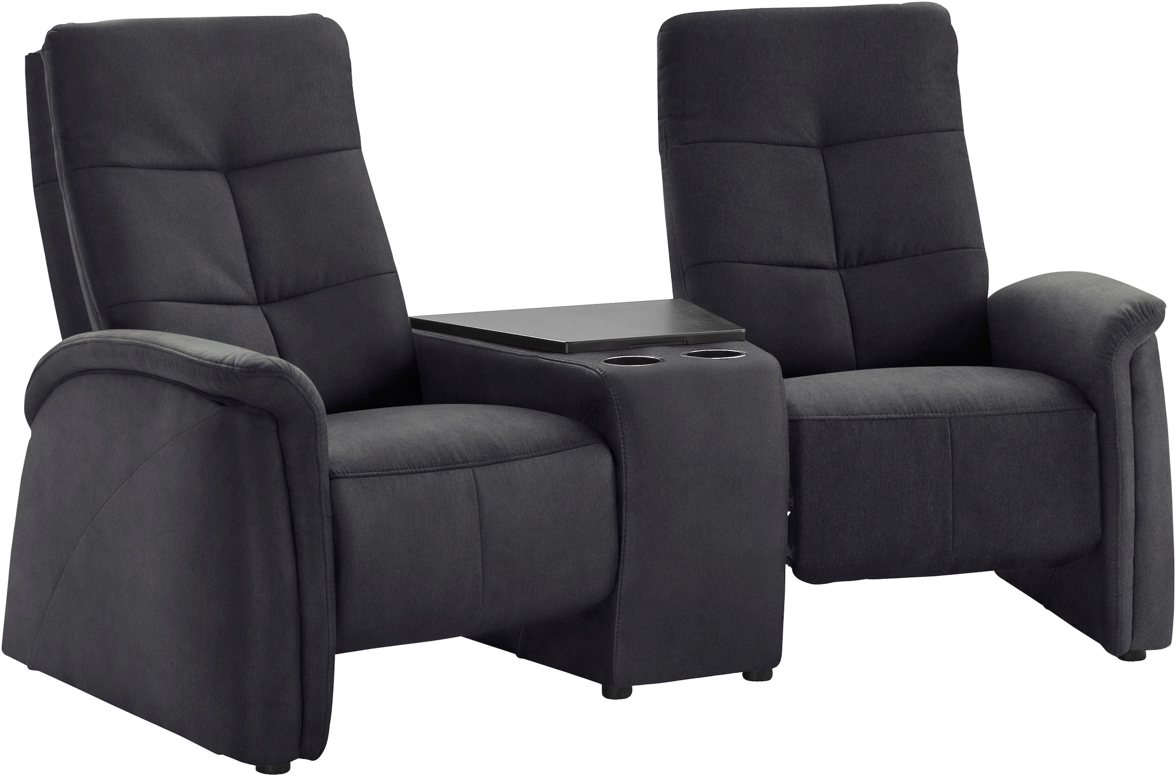 exxpo - sofa fashion 2-Sitzer »Tivoli, Kinosofa mit Relaxfunktion, mit Ablagetisch und Stauraum«, bequem und komfortabel