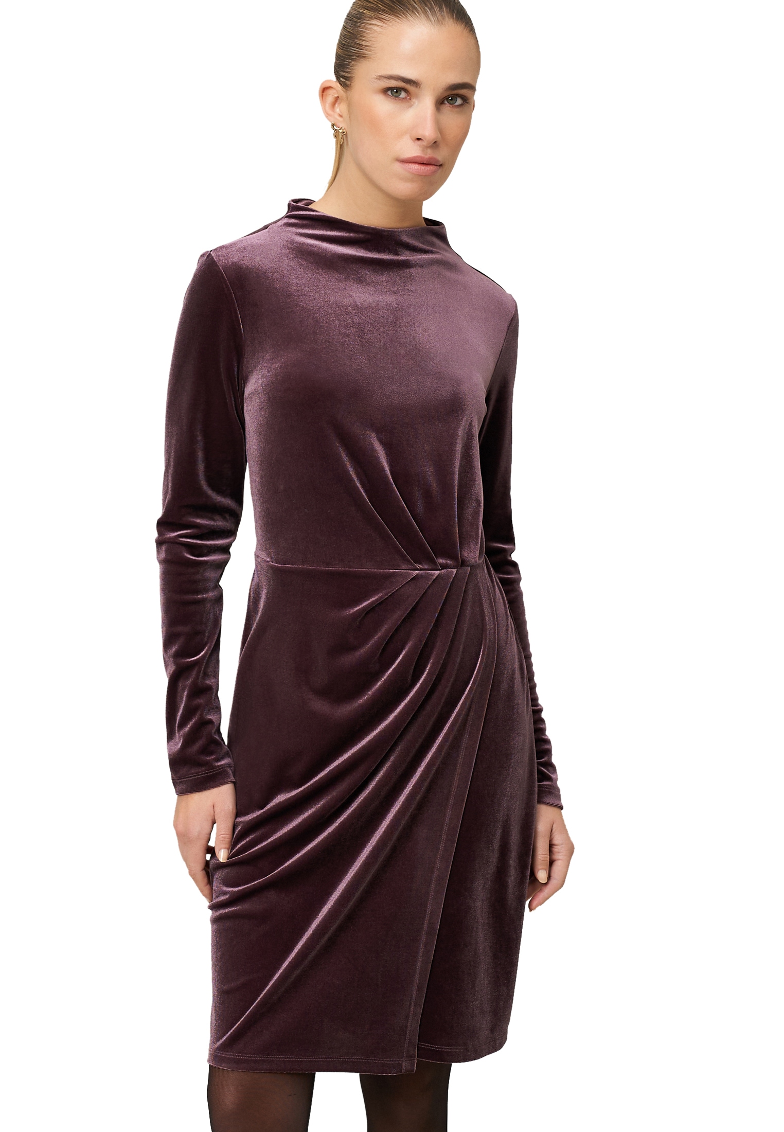 Zero Samtkleid »Samtkleid mit Raffungen«