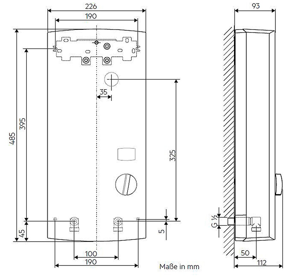 AEG Haustechnik Komfort-Durchlauferhitzer »DDLE LCD 18/21/24 kW, gradgenaue Temperaturwahl«, LC-Display