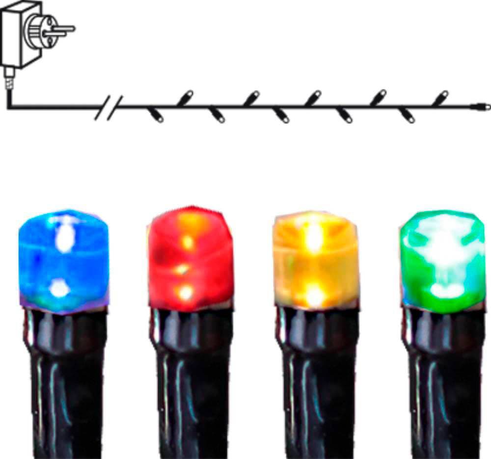 EGLO LED-Lichterkette St.-flammig, Winter / bestellen - / 80X0,062W - 80 »SERIE Weihnachtsdeko«, Weihnachtsdeko Weihnachtsbeleuchtung LED, schwarz bequem