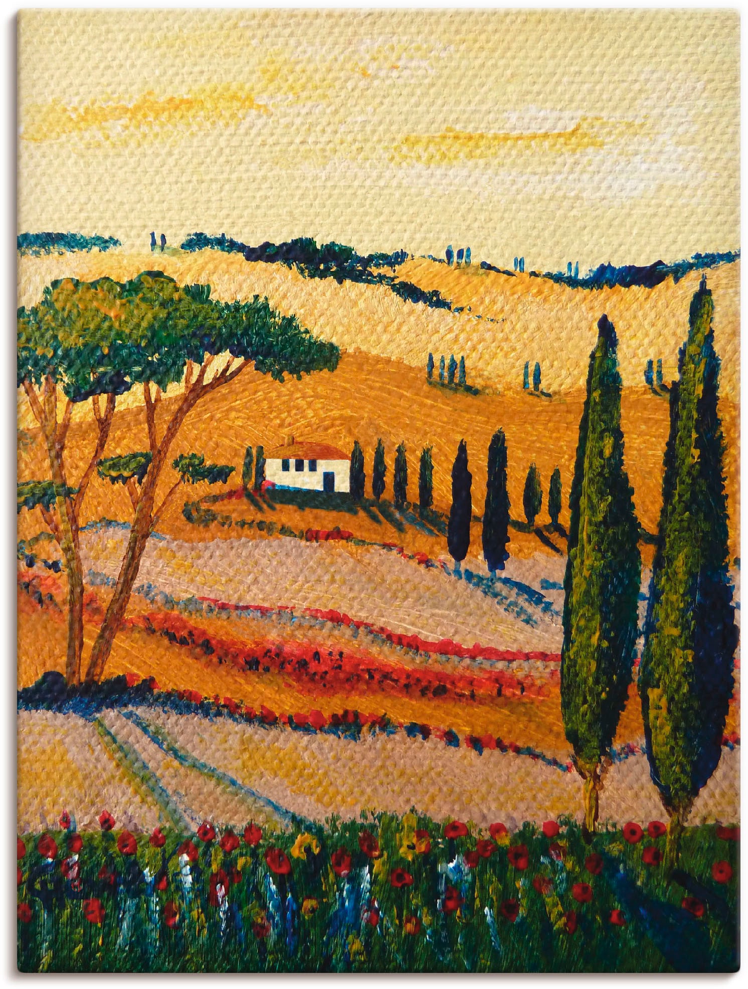 Artland Wandbild »Mein Traum von der Toskana«, Europa, (1 St.), als Alubild,  Leinwandbild, Wandaufkleber oder Poster in versch. Größen auf Rechnung  kaufen