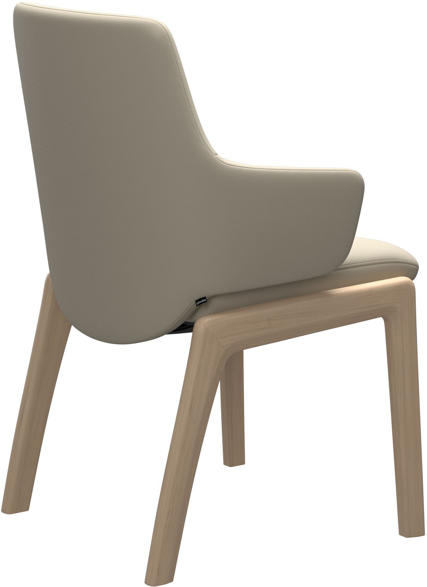 Stressless® Polsterstuhl »Laurel«, Leder BATICK, Low Back mit Armlehne, Größe L, mit abgerundeten Beinen in Eiche natur