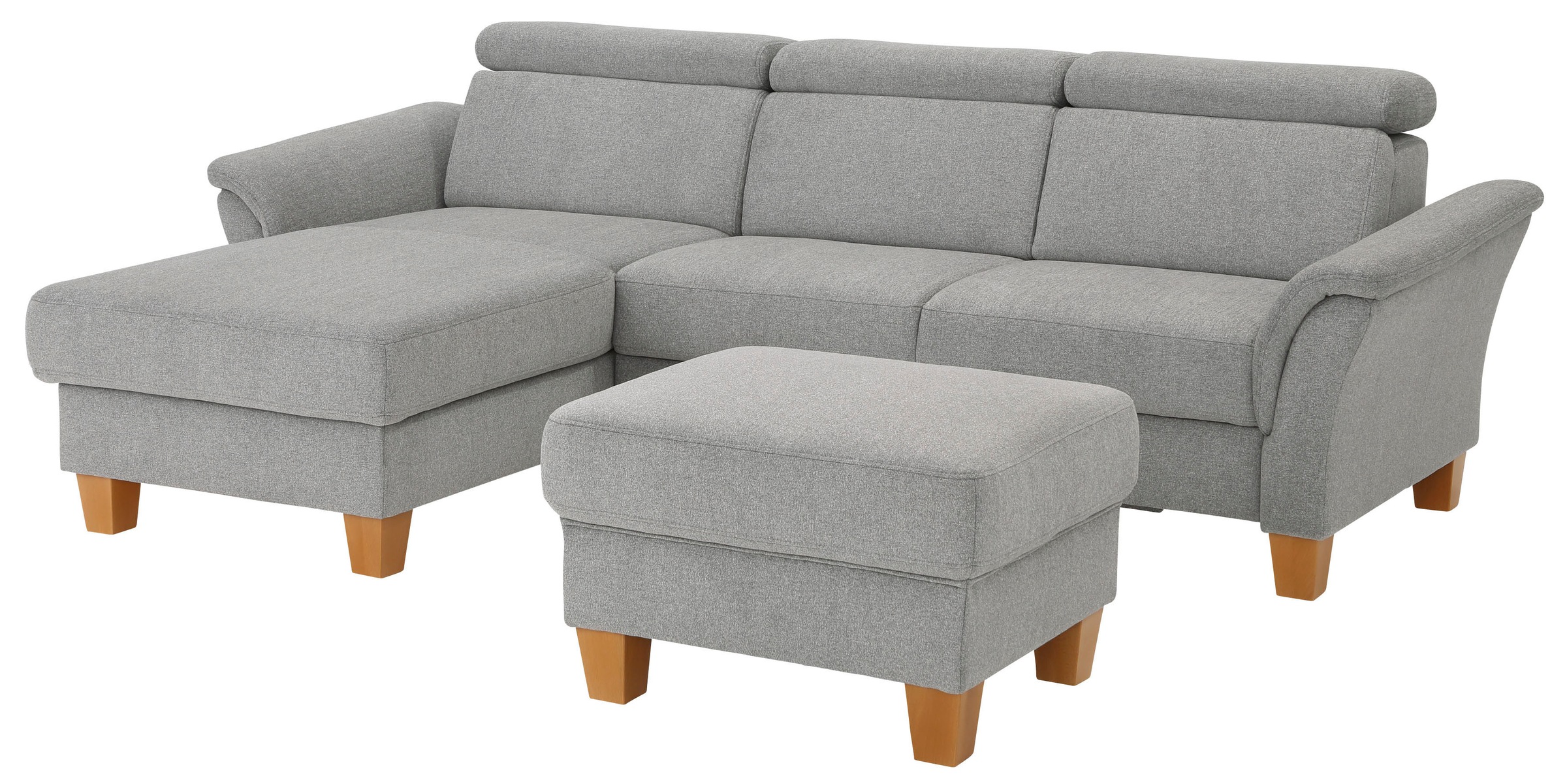 Home affaire Ecksofa »Conville L-Form«, Federkern, wahlweise mit Bettfunktion und Bettkasten bzw. Stauraum
