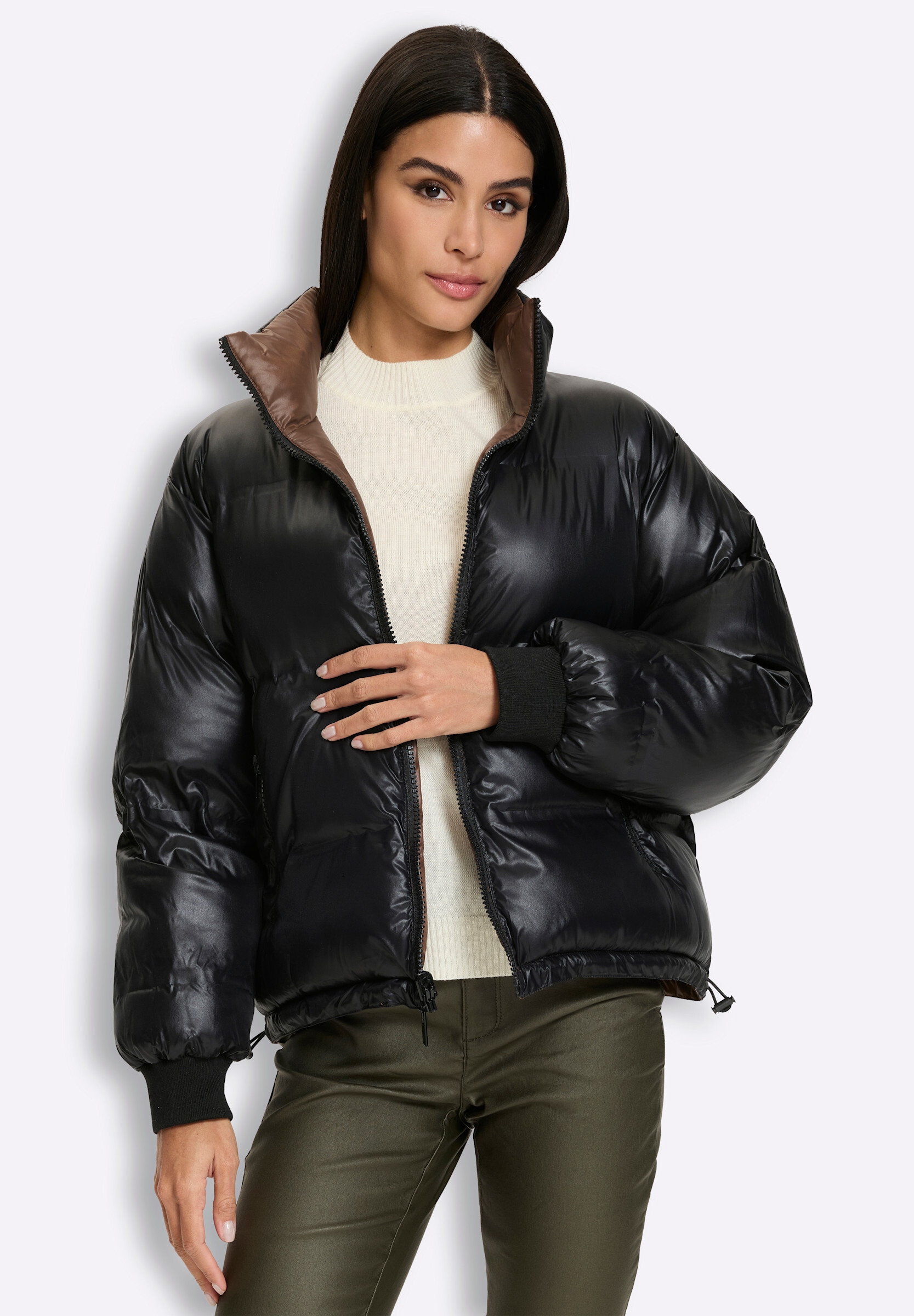 heine Steppjacke »Wendejacke Steppjacke zum Wenden« ohne Kapuze