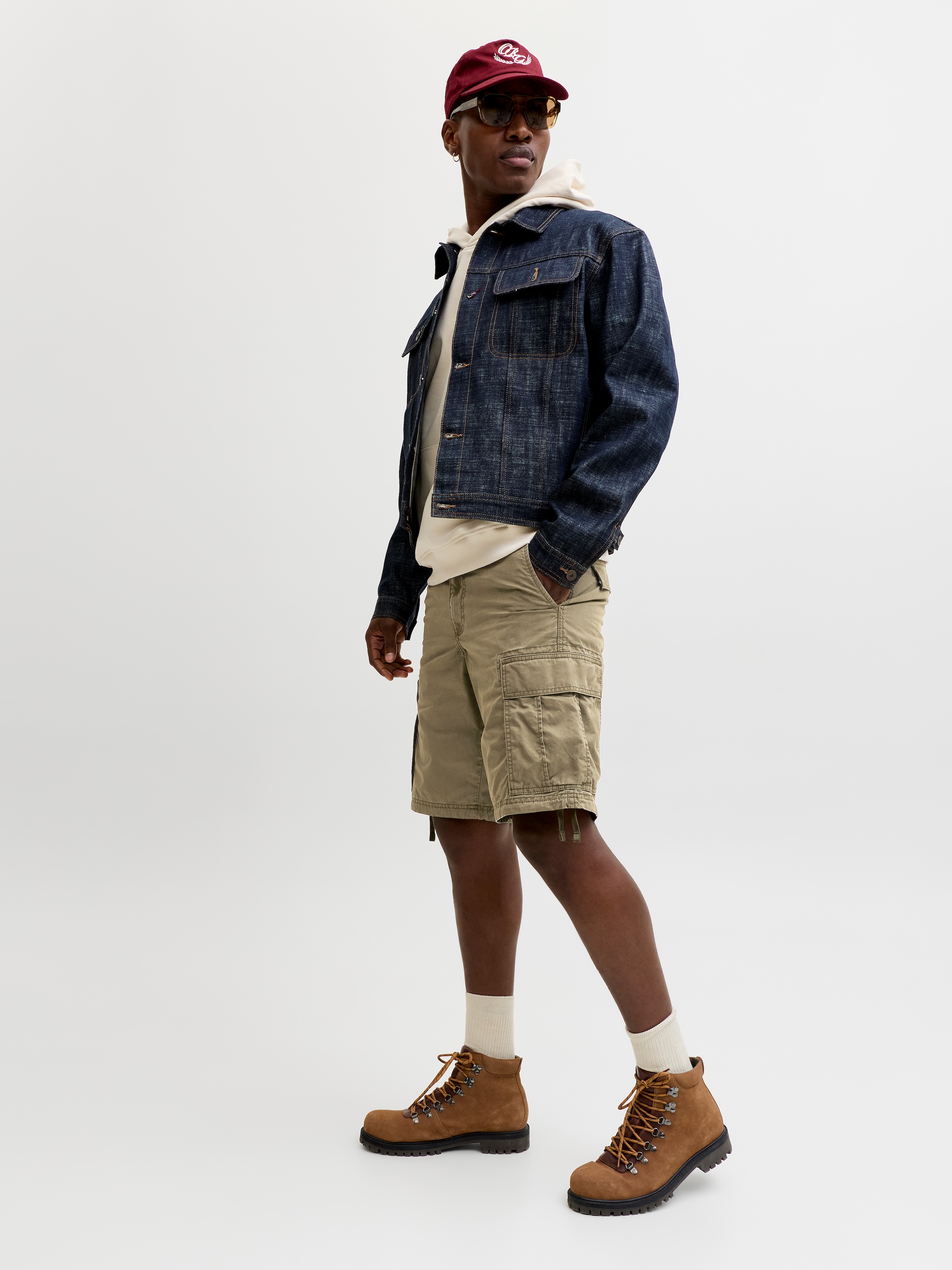 Jack & Jones Cargohose »JPSTCOLE FRANK CARGO SHORT MID SN«  mit Seitentaschen