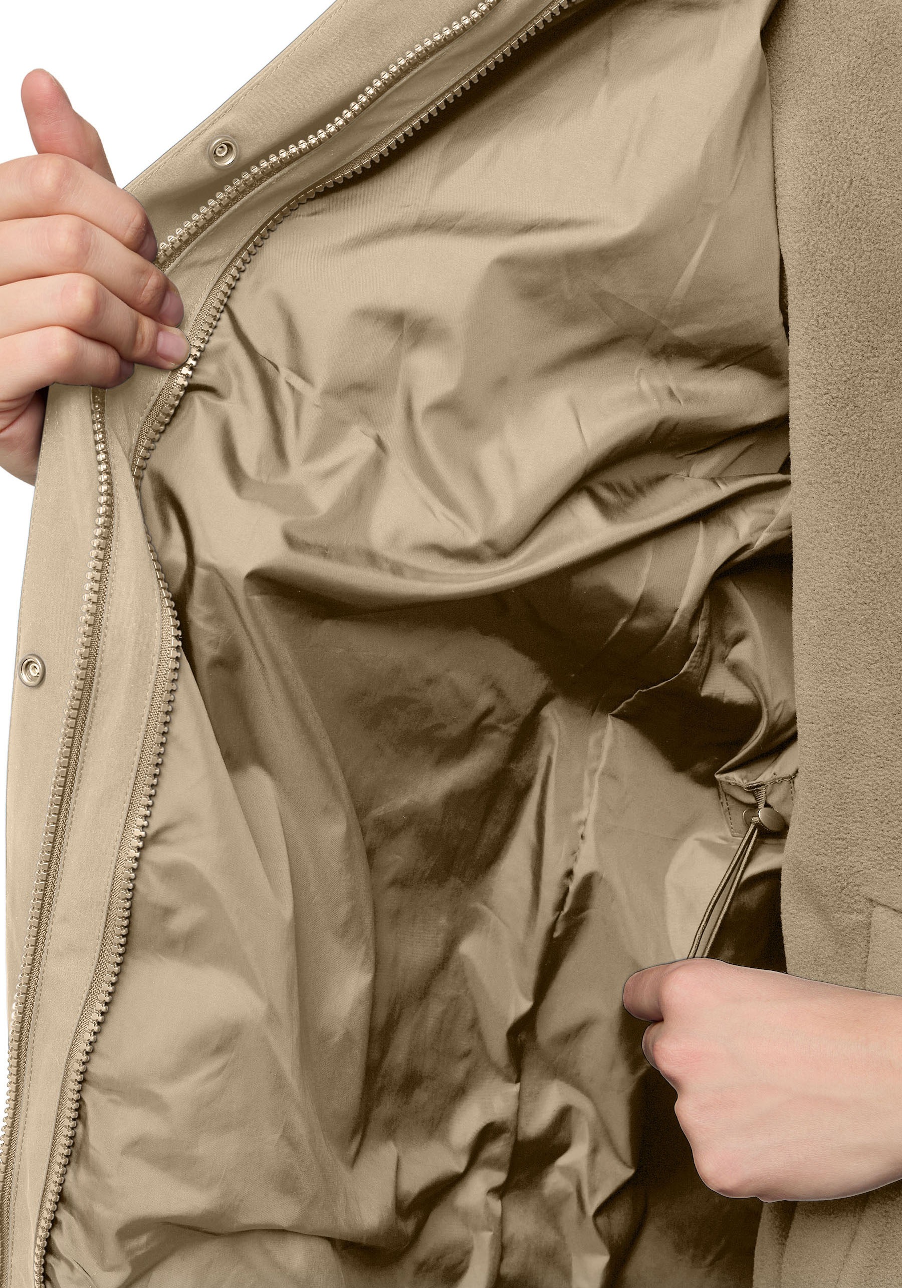 Jack Wolfskin 3-in-1-Funktionsparka »BAYLIGHT«, mit Kapuze, Winterjacke