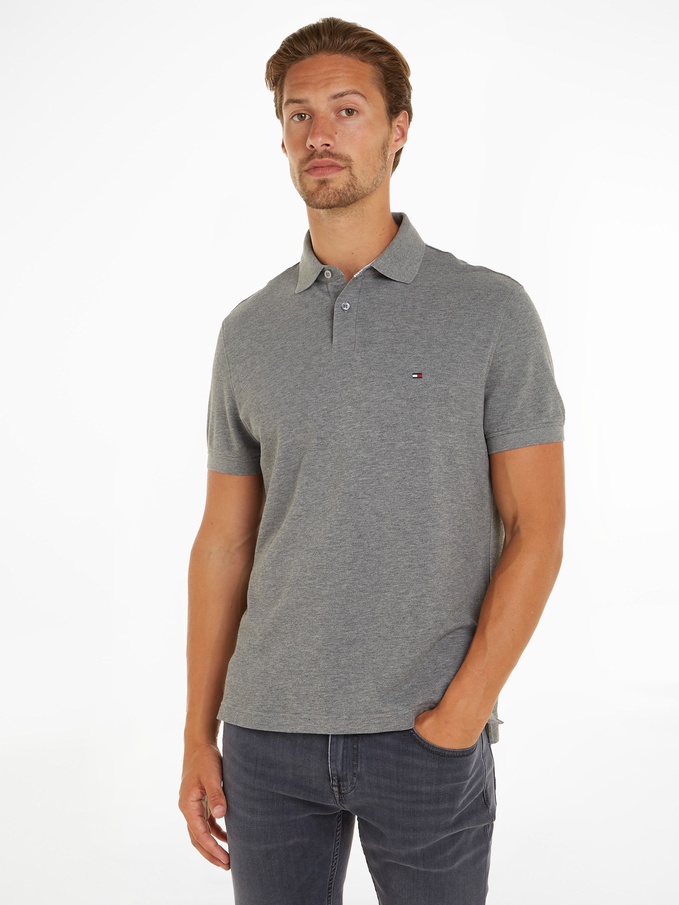 Tommy Hilfiger Poloshirt »1985 bei innen am REGULAR POLO«, mit Kontraststreifen Kragen Tommy Hilfiger ♕