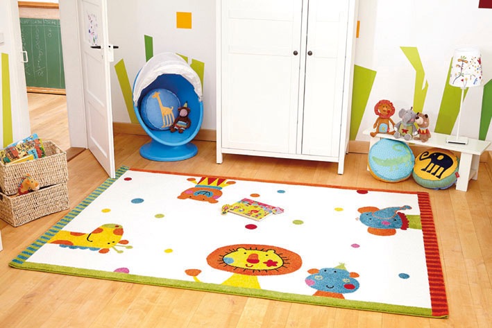 Sigikid Kinderteppich »Animal Festival«, rechteckig, 13 mm Höhe