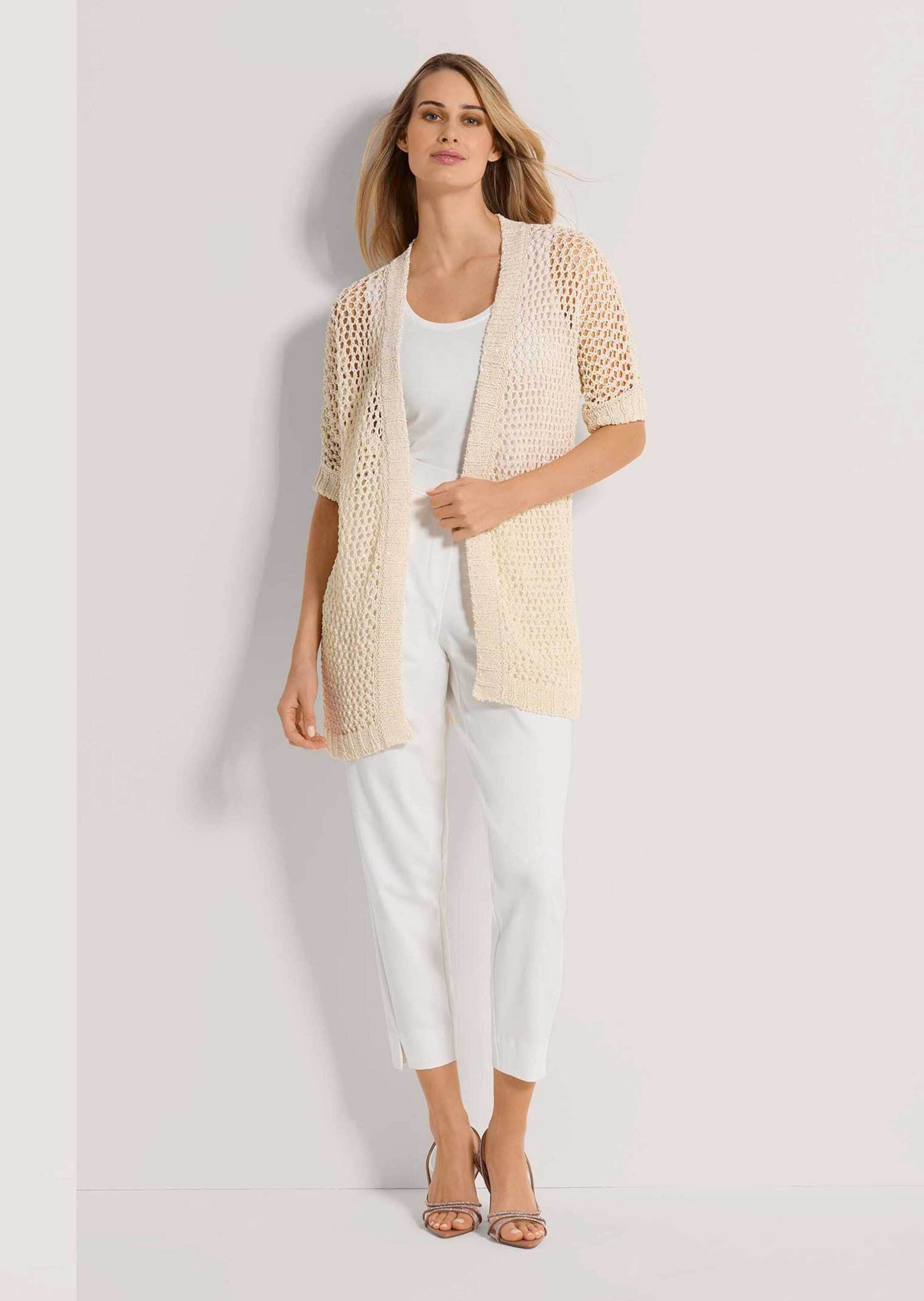 MADELEINE Strickjacke »Strickjacke Lange Strickjacke mit Glanz-Effekt«