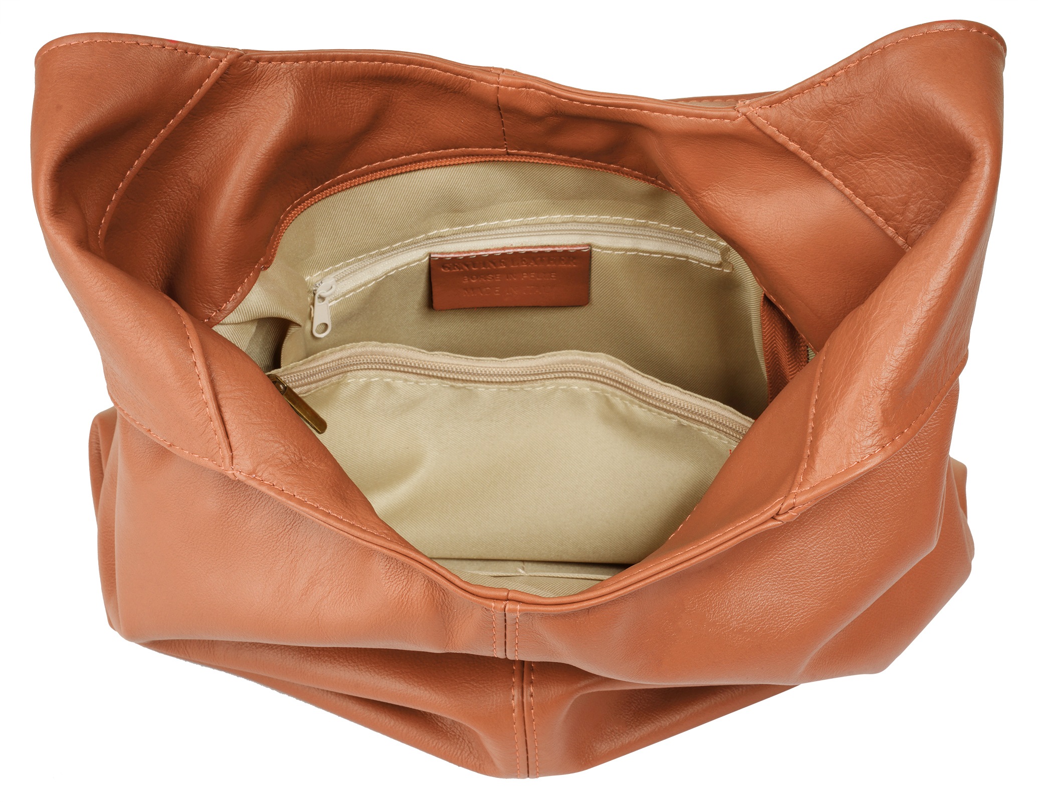 Piké Shopper, echt Leder, Made in Italy
