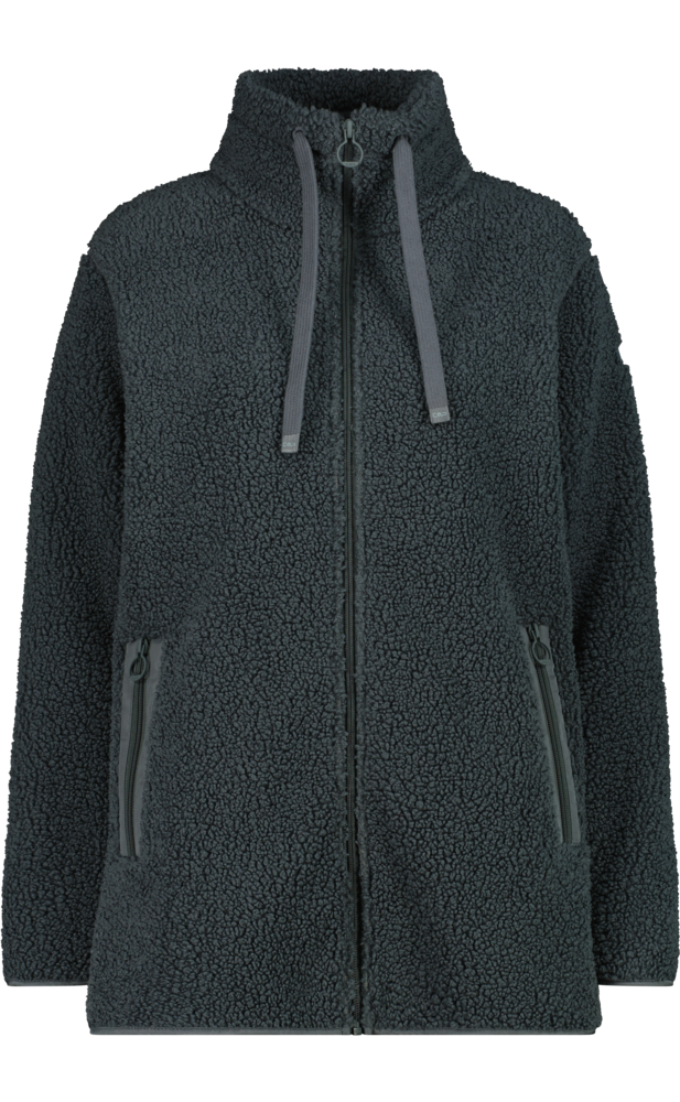 CMP Fleecejacke »WOMAN LONG JACKET« lange Jackenform, aus Polyester, auch in großen Größen