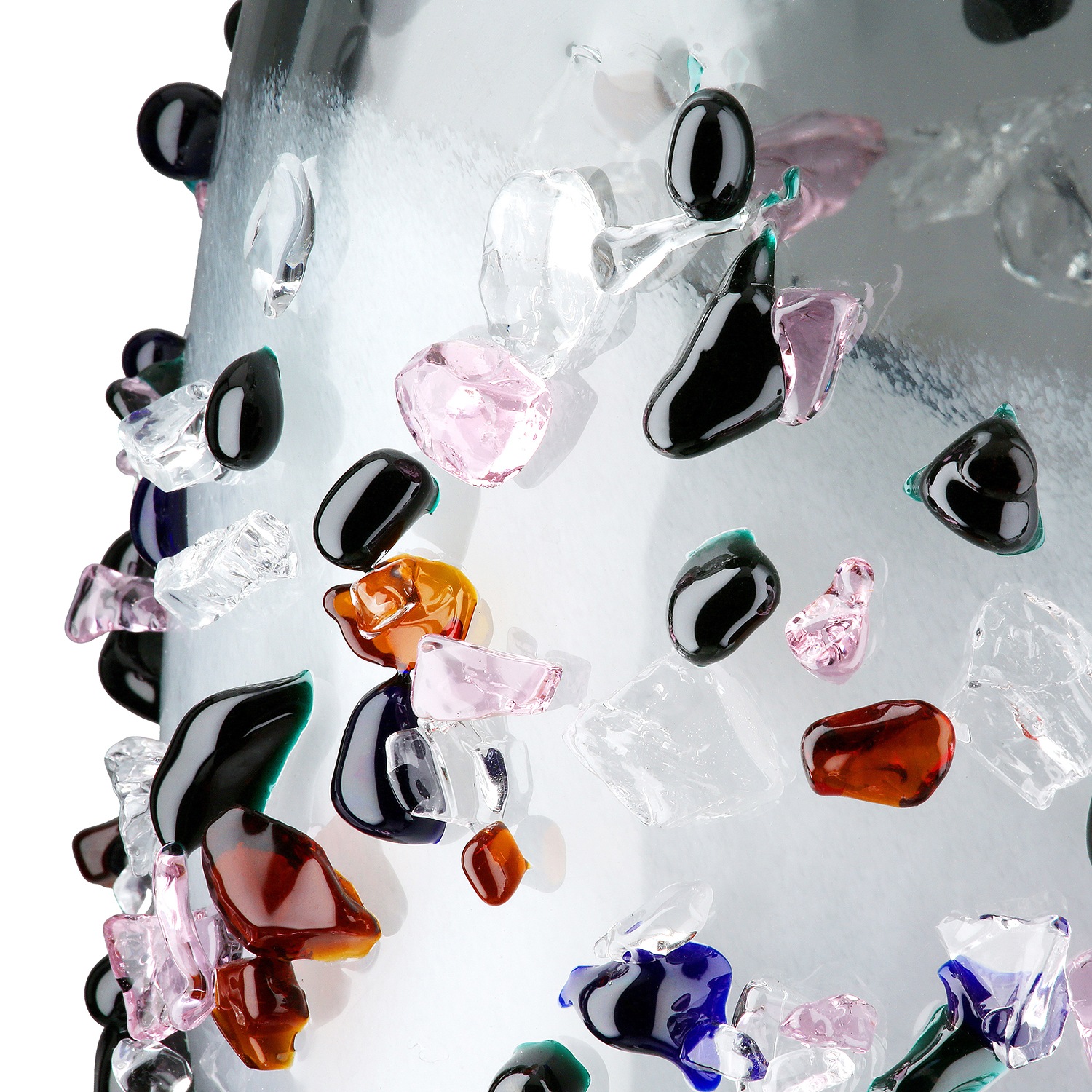 Casablanca by Gilde Tischvase »Vase Stones schwarz transparent«, (1 St.)