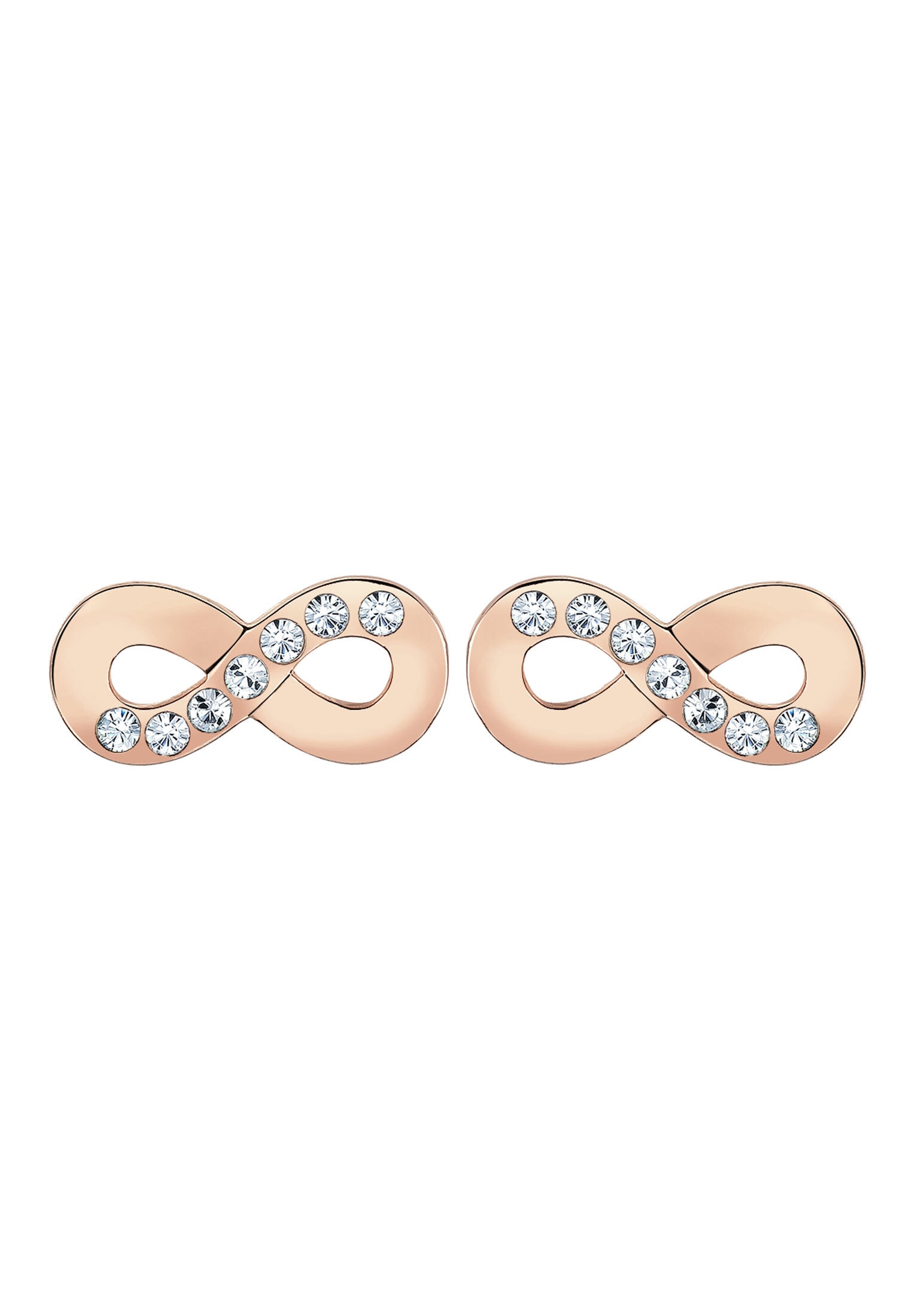 Elli Paar Ohrstecker »Ohrringe Infinity Symbol Kristalle 925 Sterling Silber«