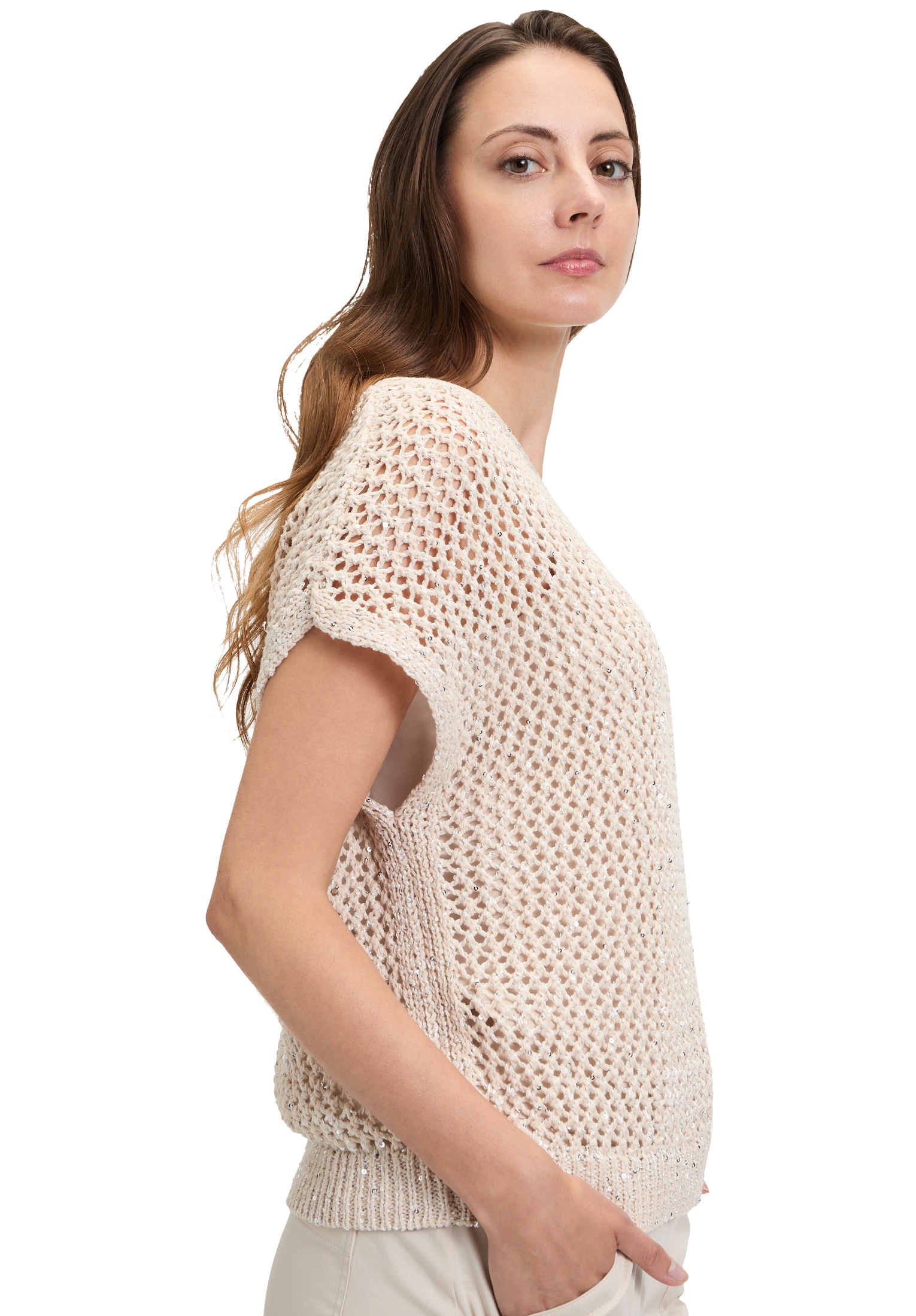 Betty&Co Strickpullover »Strickpullunder mit Effektgarn«