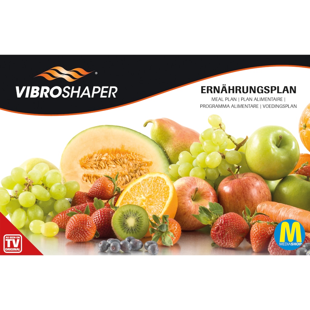 MediaShop Vibrationsplatte »VIBROSHAPER«, 200 W, 3 Intensitätsstufen, (Set, mit Trainingsbändern)