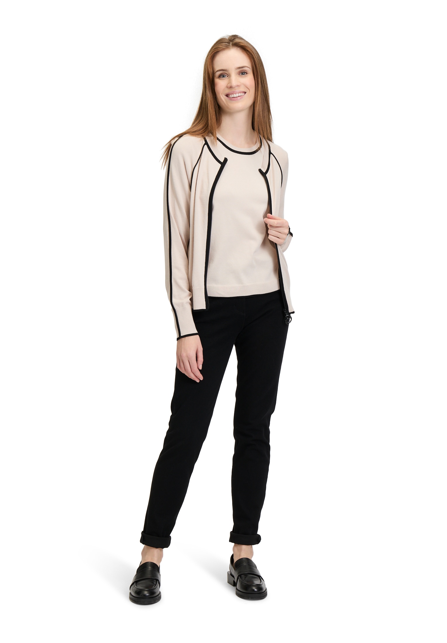 Betty Barclay Strickjacke »Feinstrickjacke mit Strickdetails«